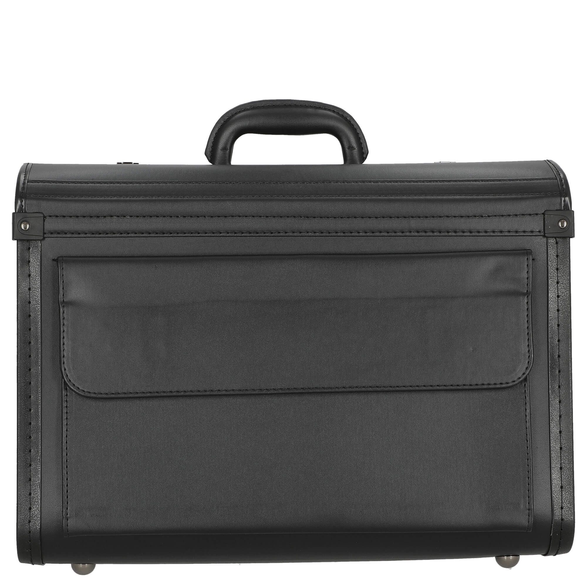 D&N Aktenkoffer Business - Pilotenkoffer 46 cm PU (schwarz)