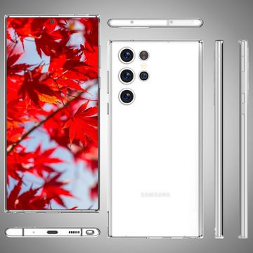Nalia Smartphone-Hülle Samsung Galaxy S23 Ultra, Extrem Dünnes Mattes Hardcase / Hülle 0,3mm Schlank / 2x Displayschutz