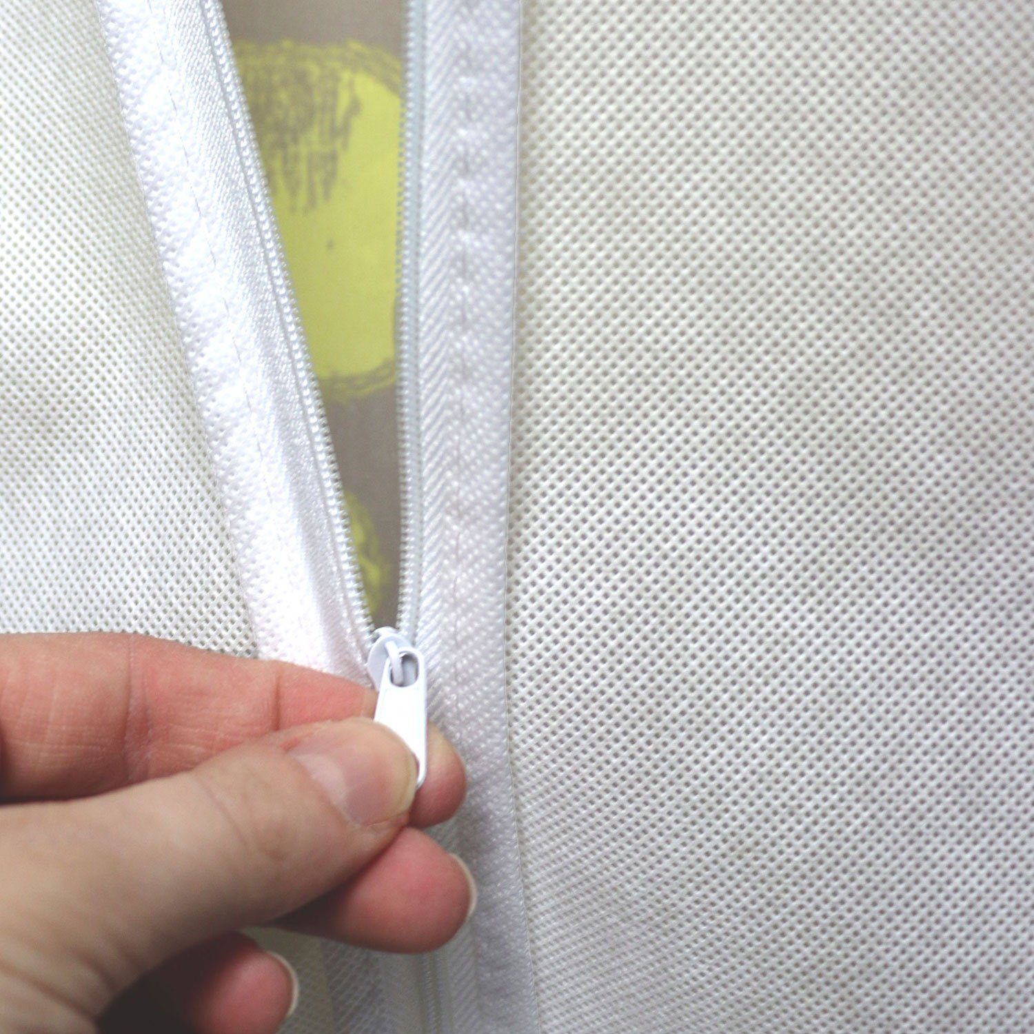 ZOLLNER Kleidersack (Spar-Set, 5 St) PVC, Sichtfenster Vliessstoff mit atmungsaktiv, mit