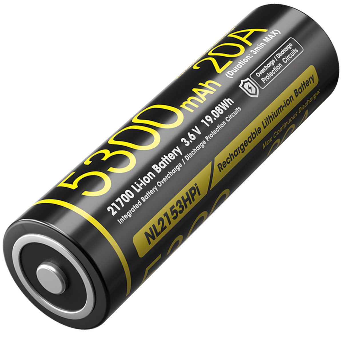 Nitecore NL2153HPi 21700 - Li-Ion Akku 5300mAH mit bis zu 20A Akku