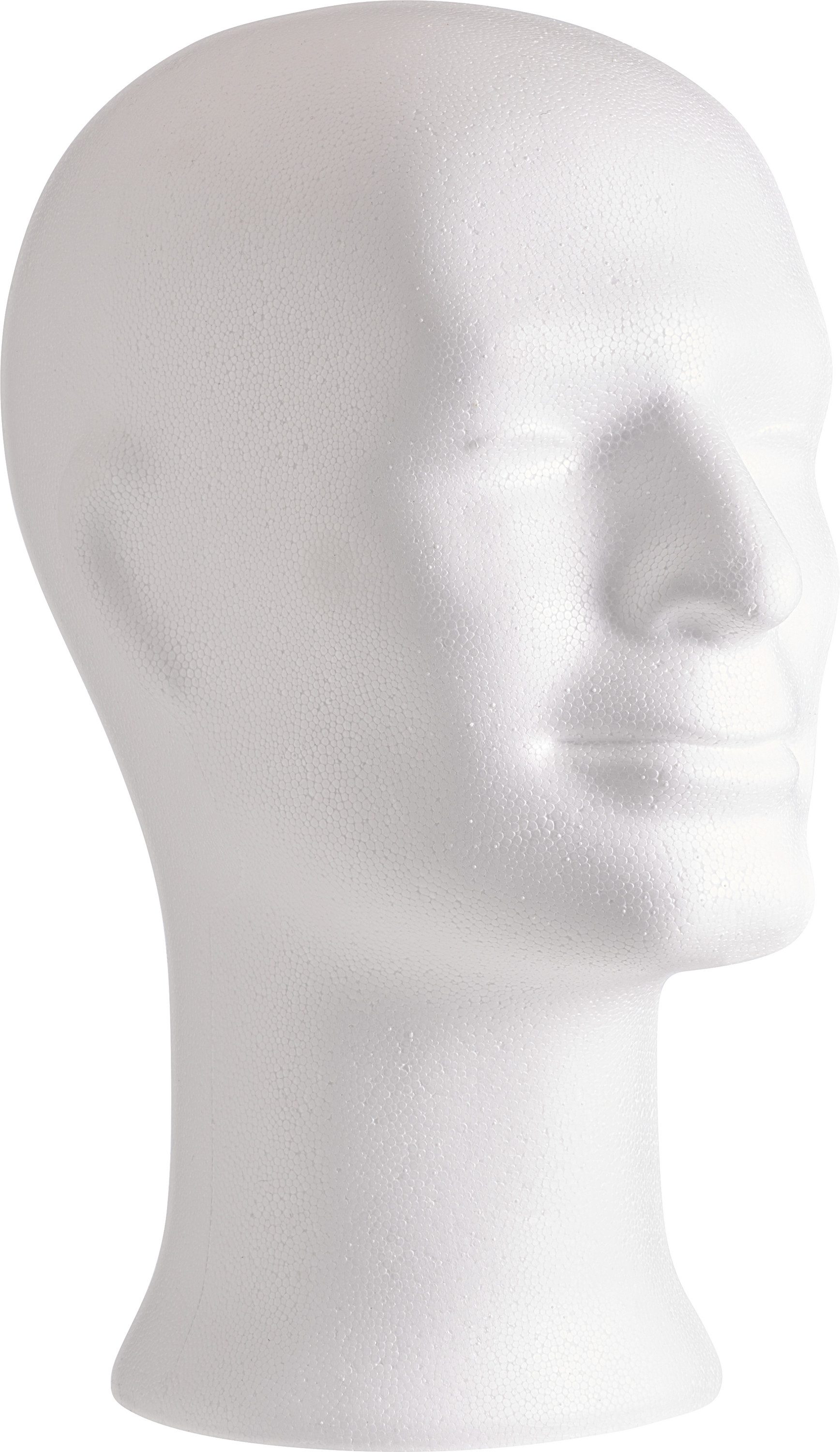 Styropor-Figur Männerkopf
