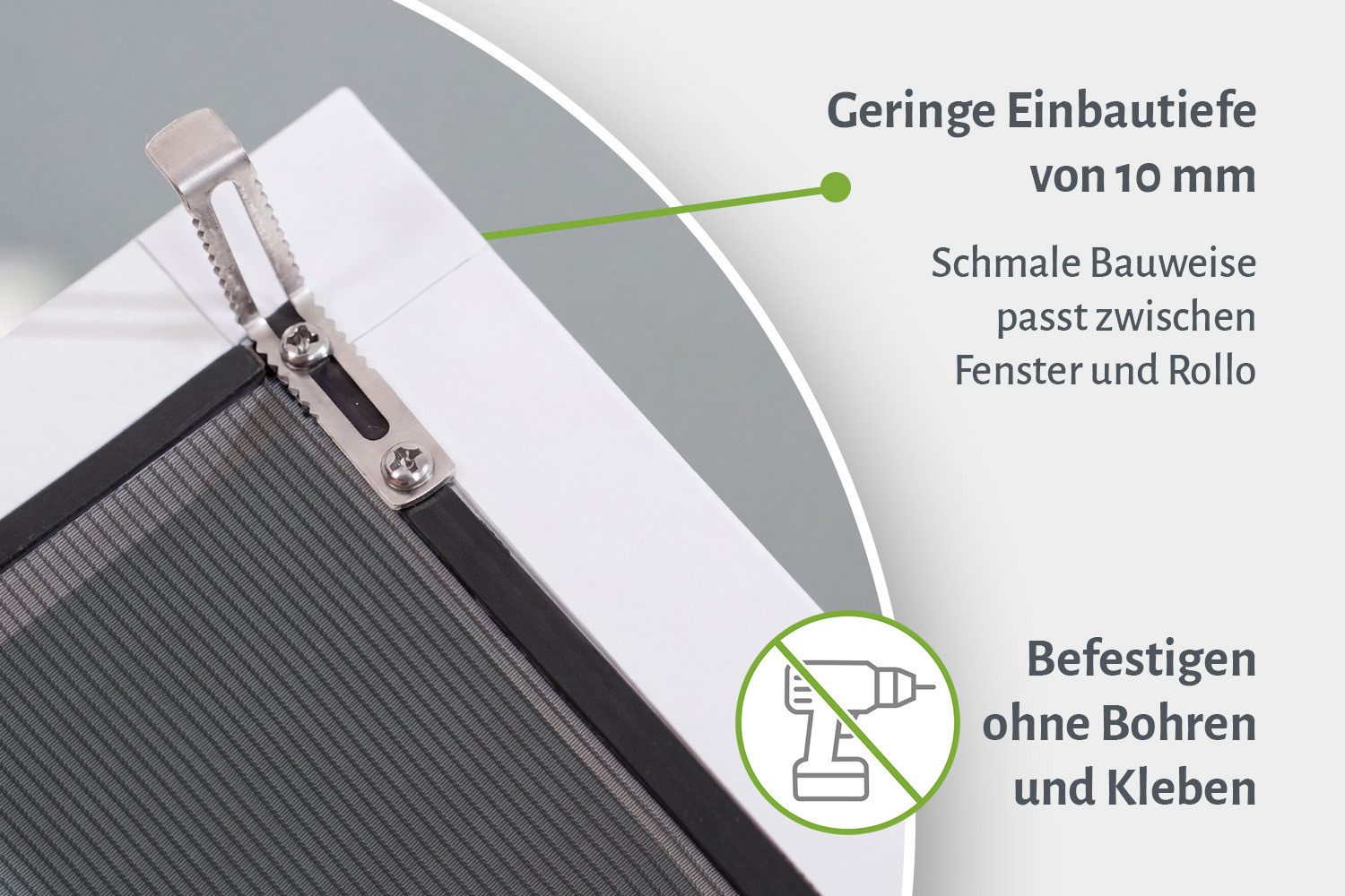 empasa Insektenschutz-Fensterrahmen "START", Fliegengitter Fenster Pollenschutz mit Alurahmen