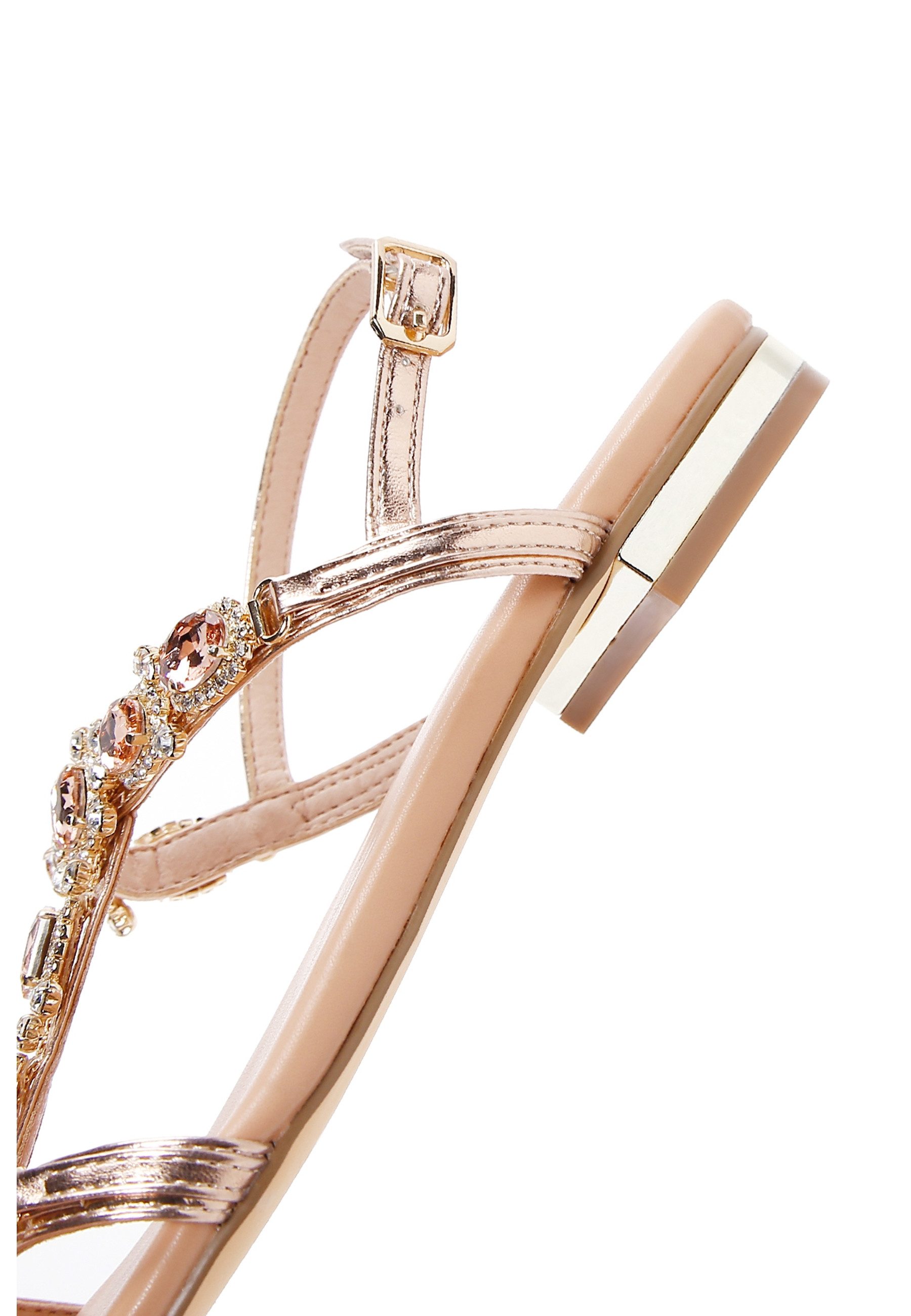 Derimod Sandaletten aus Kunstleder mit Strass-Details Sandale