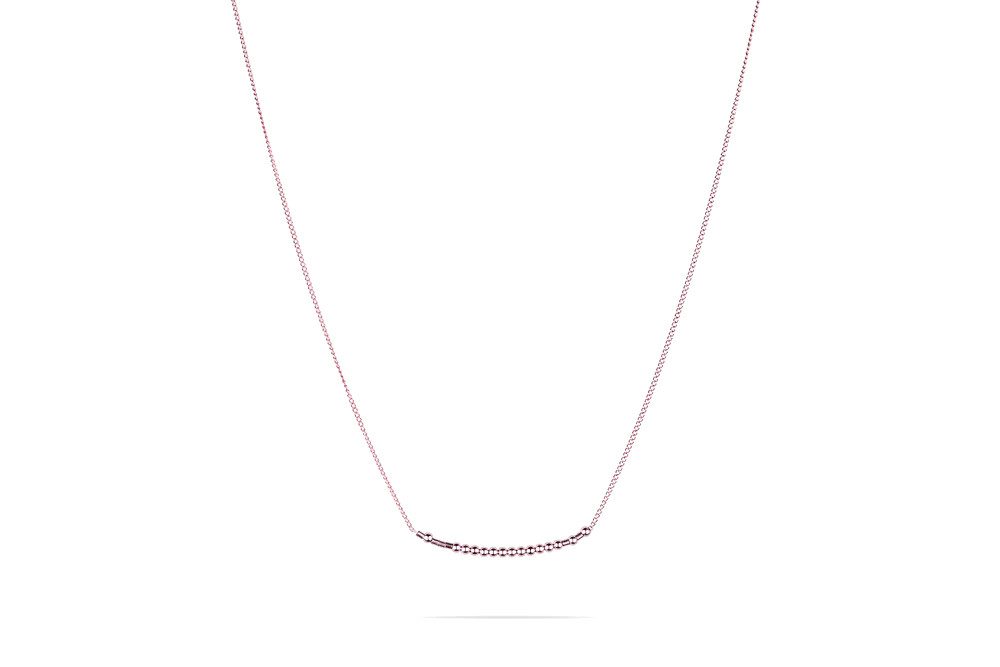 CLASSYANDFABULOUS Jewelry Namenskette Namenskette Morse Code – 14k Roségold filled