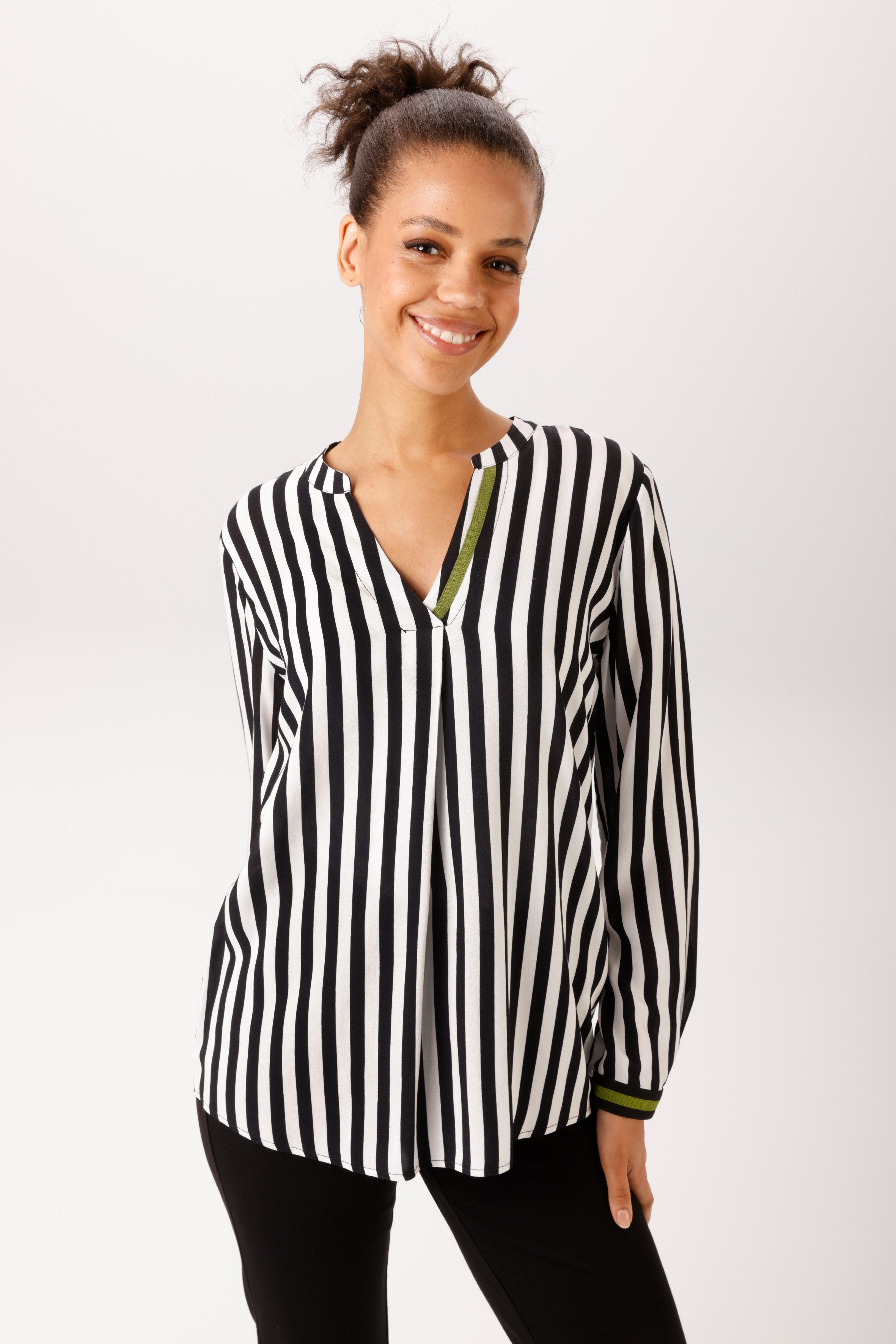 Aniston CASUAL Schlupfbluse im Streifen-Dessin - NEUE KOLLEKTION. Reduzierter Preis € 34,99. Unverbindliche Preisempfehlung € 39,99, (€ 34,99 pro 1 Stk)
