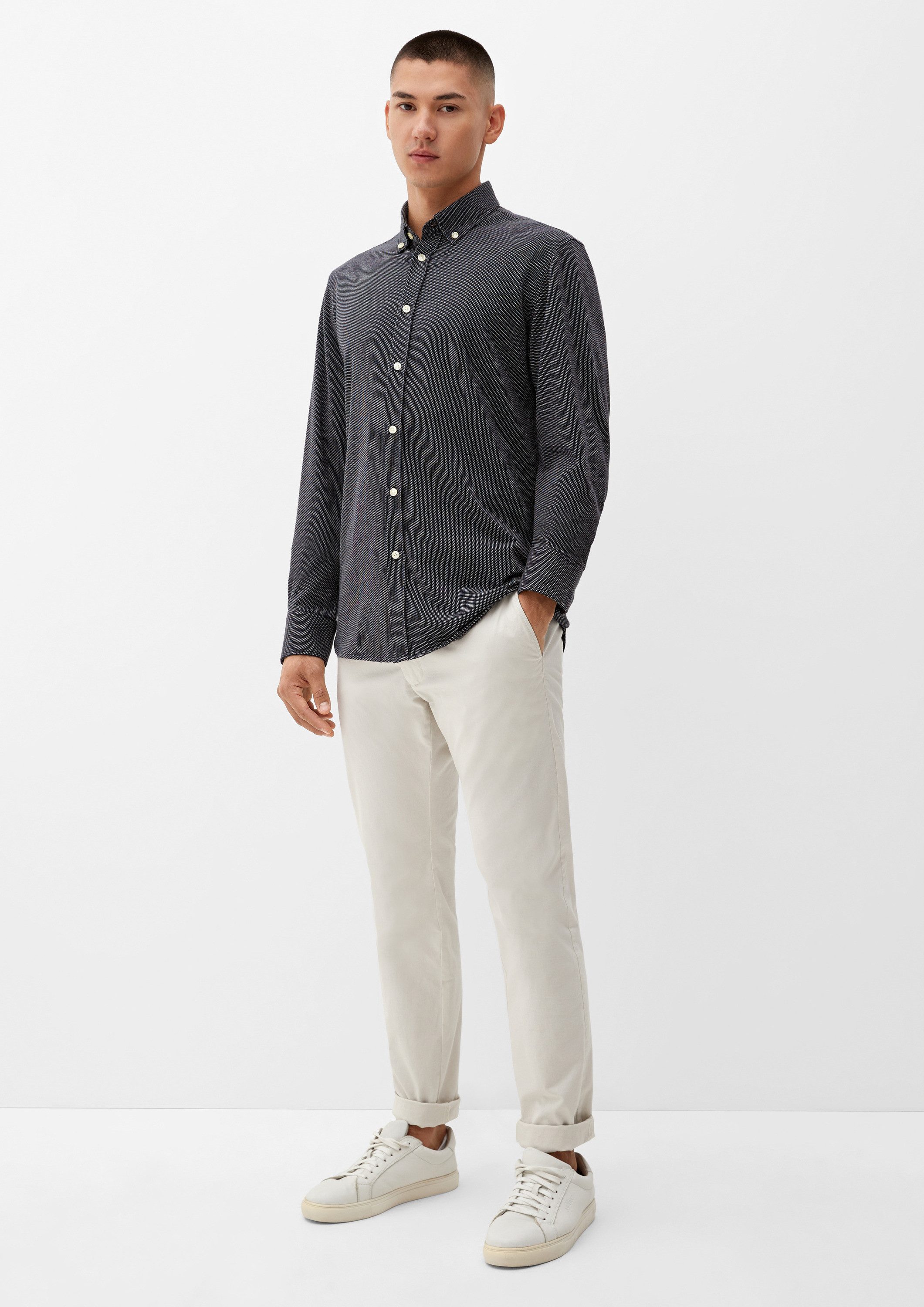 s.Oliver Langarmhemd Hemd S.OWHERE Tailored: Baumwollhemd