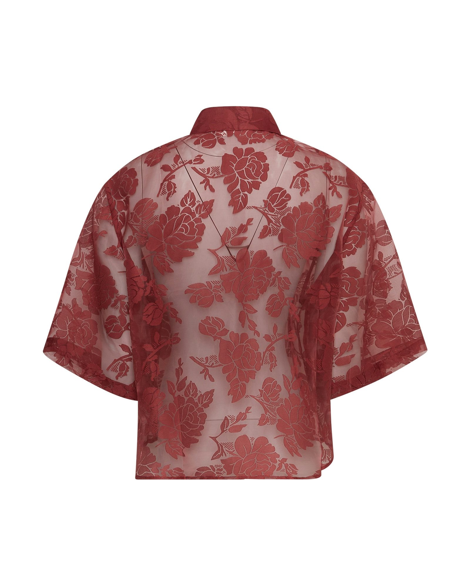 Moss Copenhagen Kurzarmbluse Da-Bluse kzA Syrah