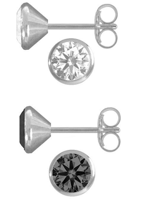 Firetti Ohrstecker-Set Multipack Schmuck Geschenk Silber 925 Ohrstecker Glitzerstein (Set, 4-tlg), mit Zirkonia (synth)