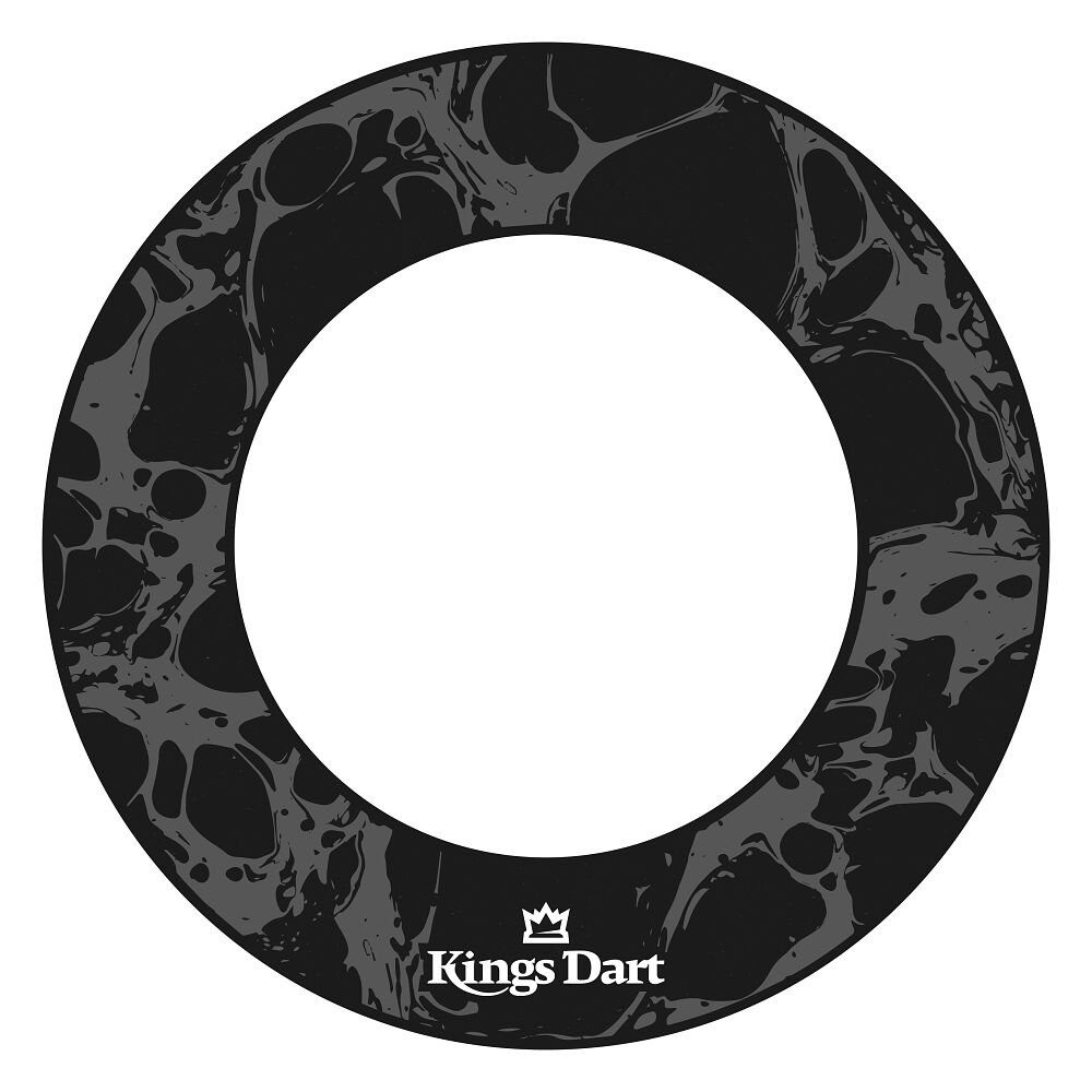 Kings Dart Dart-Wandschutz PU-Surround, einteilig, Einteiliges Surround Schwarz-Grau