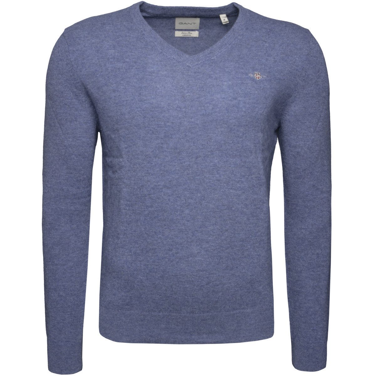 Gant Strickpullover Extrafine Lambswool V-Neck Herren Strickpulli, Wollpull günstig online kaufen