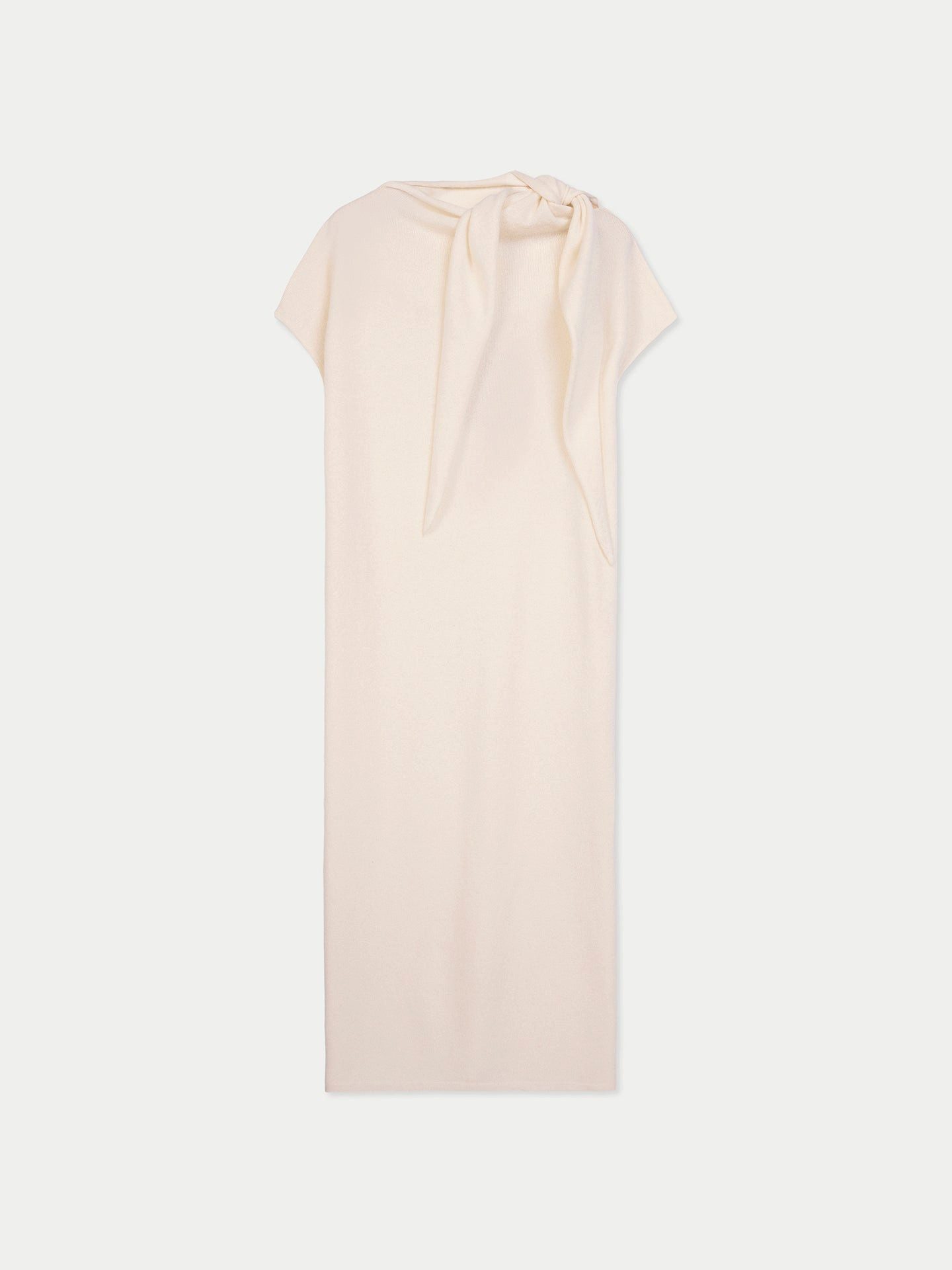 GOBI Cashmere Strickkleid Kaschmirkleid mit Schleifenkragen