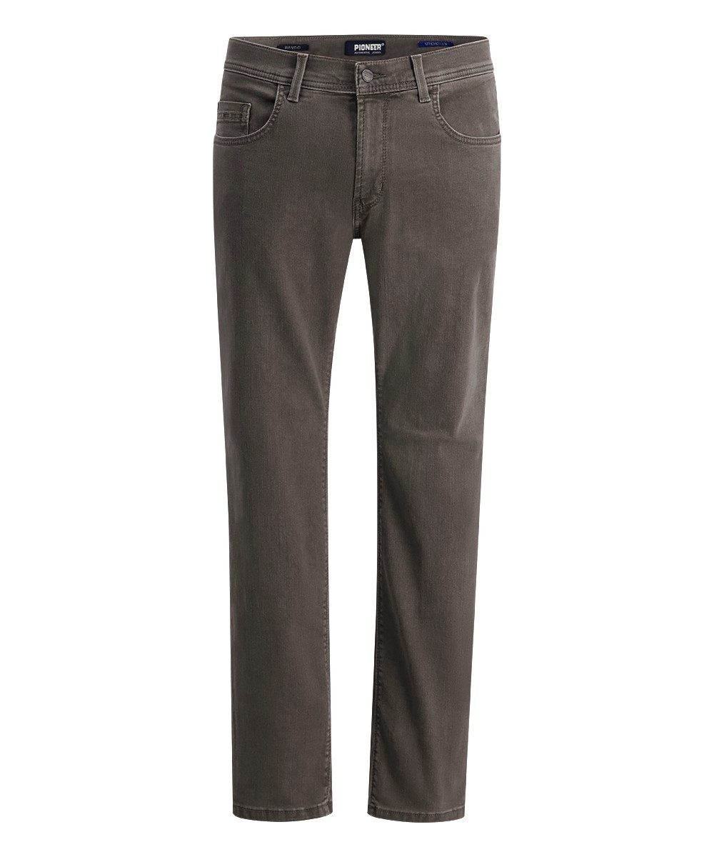 5-Pocket-Jeans PIONEER RANDO dark brown raw 16801 6781.8800 - THERMO WARM FEEL