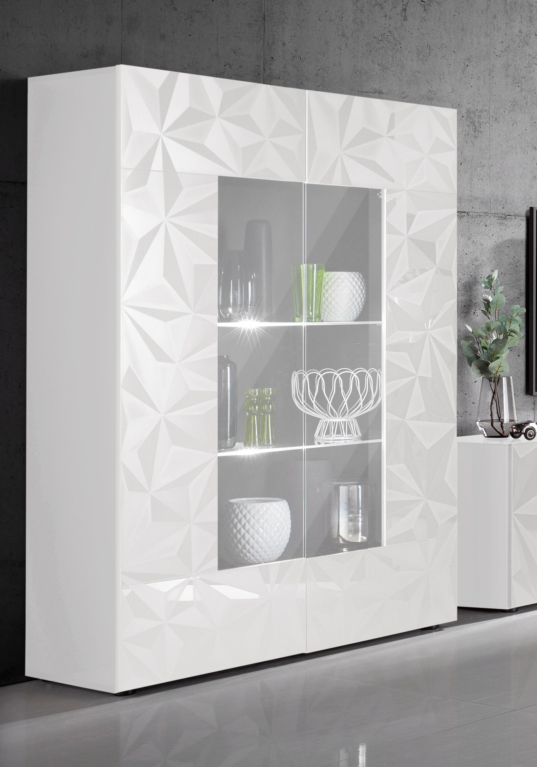 INOSIGN Vitrine "Prisma", Stauraumvitrine, Höhe 166 cm günstig online kaufen