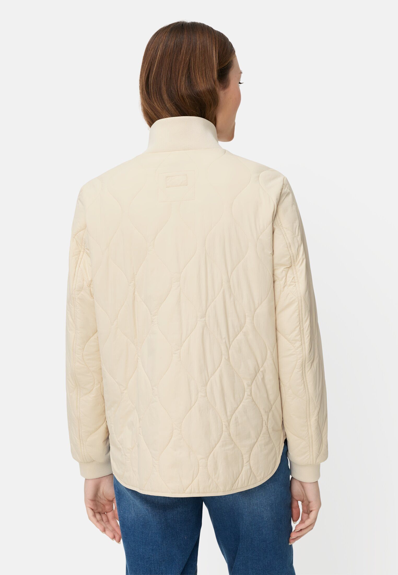 camel active Steppjacke Steppjacke mit Taschen Langarm Markenlabel