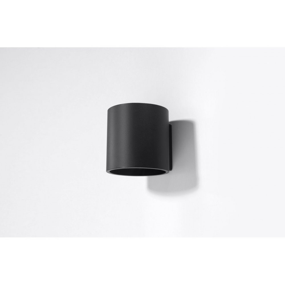 schwarz, ORBIS ca. cm 1x G9, 10x12x10 Wandleuchte SOLLUX lighting Wandleuchte Wandlampe 1