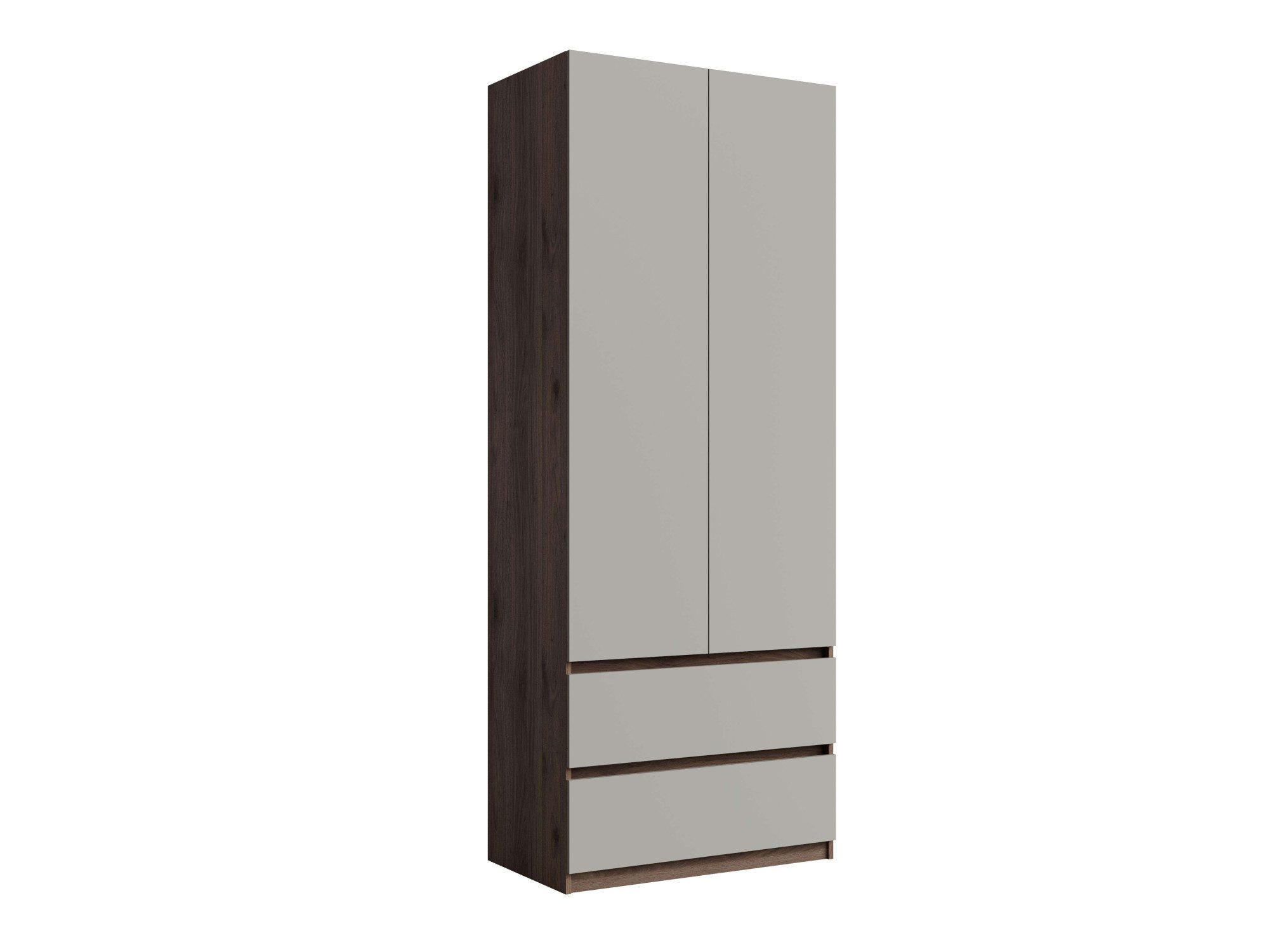 Home affaire Kleiderschrank GERMO mit 1 Einlegeböde, 2 Schubladen, 1 Kleiderstange, 90/51/230cm Garderobe mit 2 Drehtüren, Wäscheschrank mit viel Stauraum