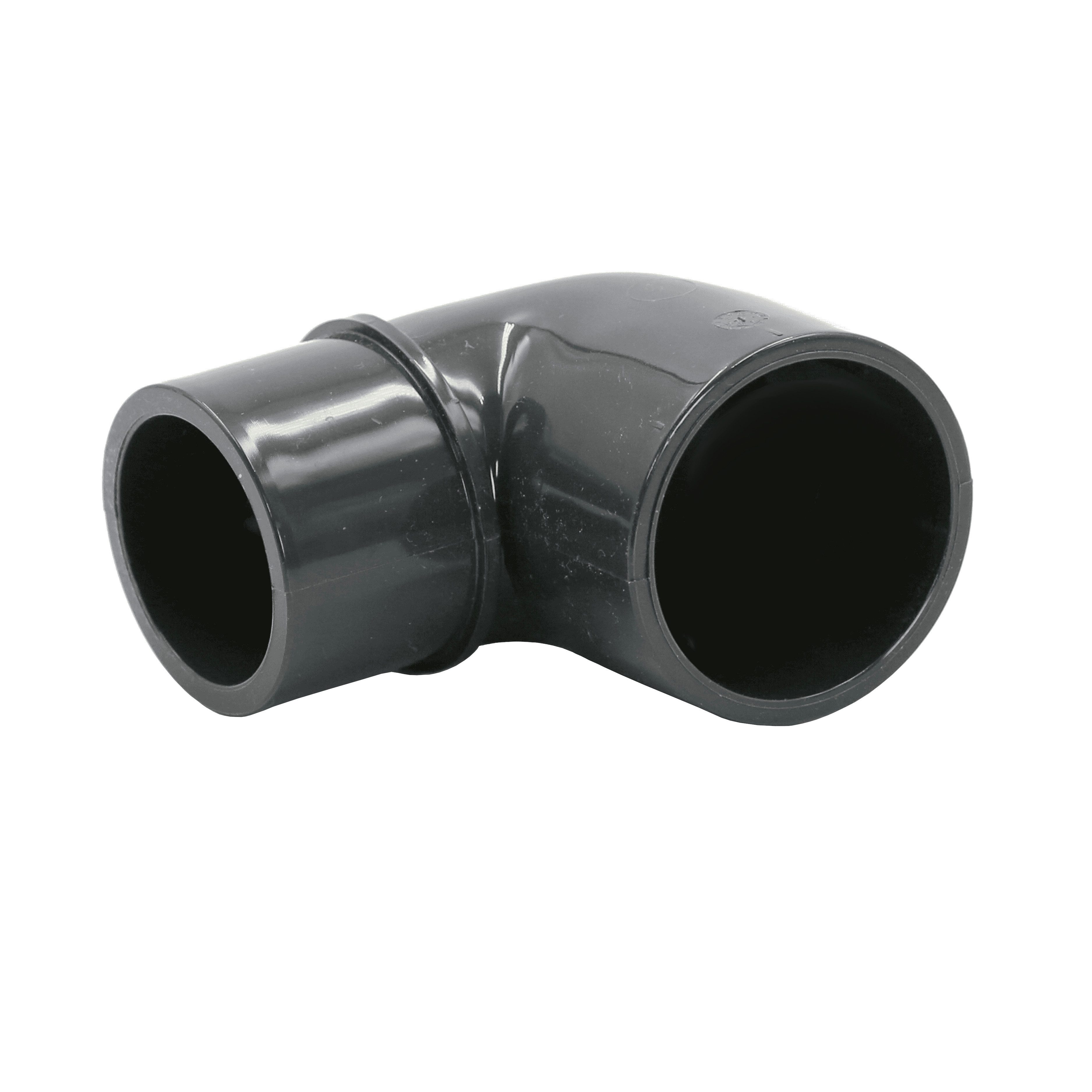 HAF Rohrverbinder 1-10x PVC Winkel 90° reduziert 63mm x 50/63mm Klebemuffe -stutzen PN16, Max. Arbeitsdruck 16 bar bei 20 C°