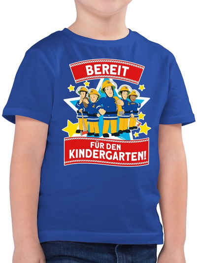 Shirtracer T-Shirt Bereit für den Kindergarten! - Sam & Team - Feuerwehrmann Sam Jungen - Jungen Kinder T-Shirt t shirt kindergarten - tshirt sam - feuerwehr outfit kinder