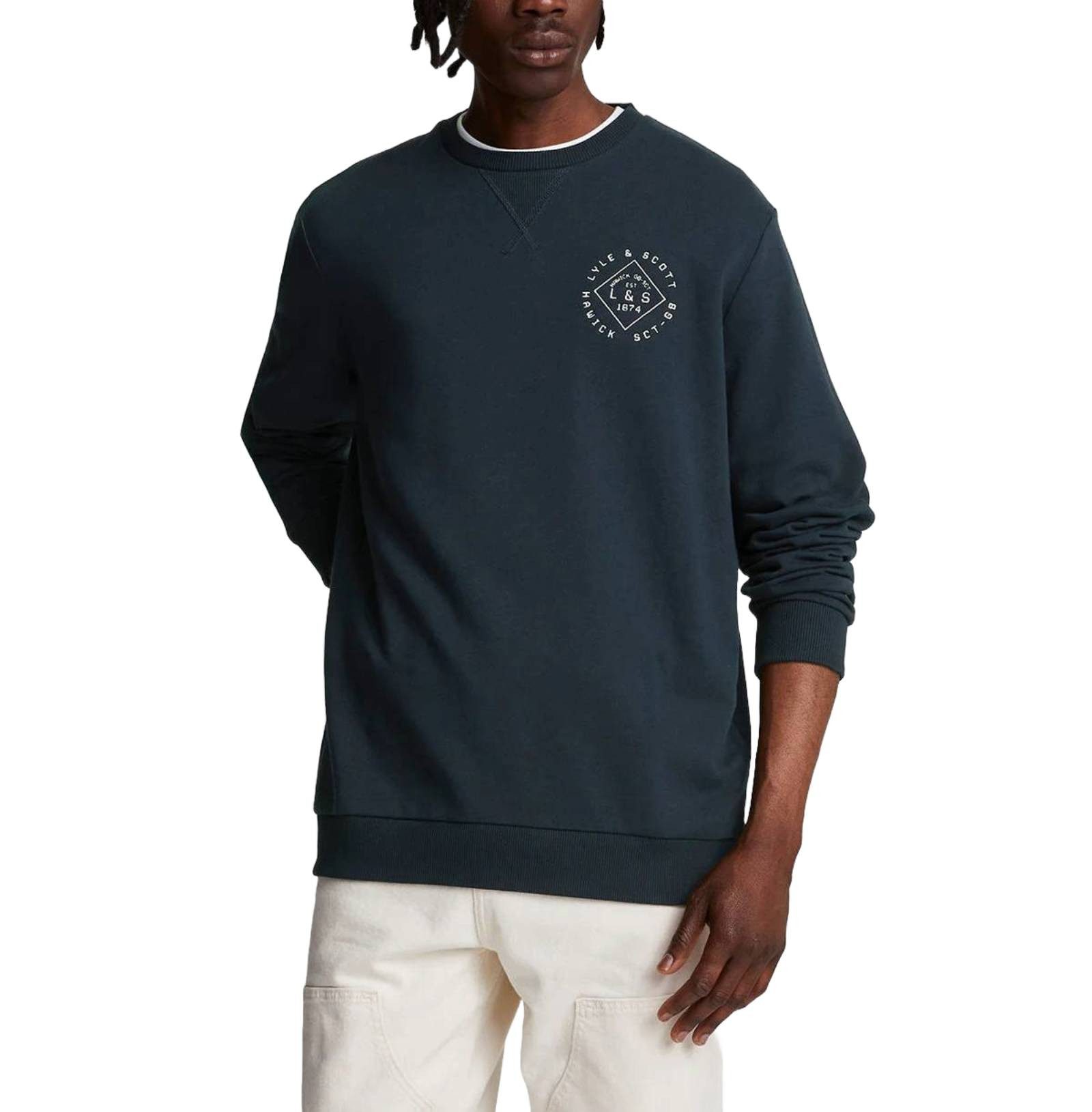 Lyle & Scott Sweater Sweatpulli Lyle & Scott Stamp Crew Neck
