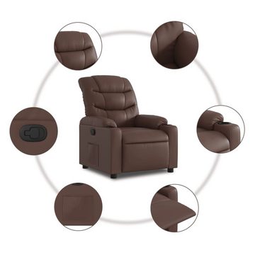 vidaXL Sessel Relaxsessel Braun Kunstleder (1-St)