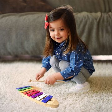 keepdrum Glockenspiel KGS-C für Kinder,mit Tasche Pink