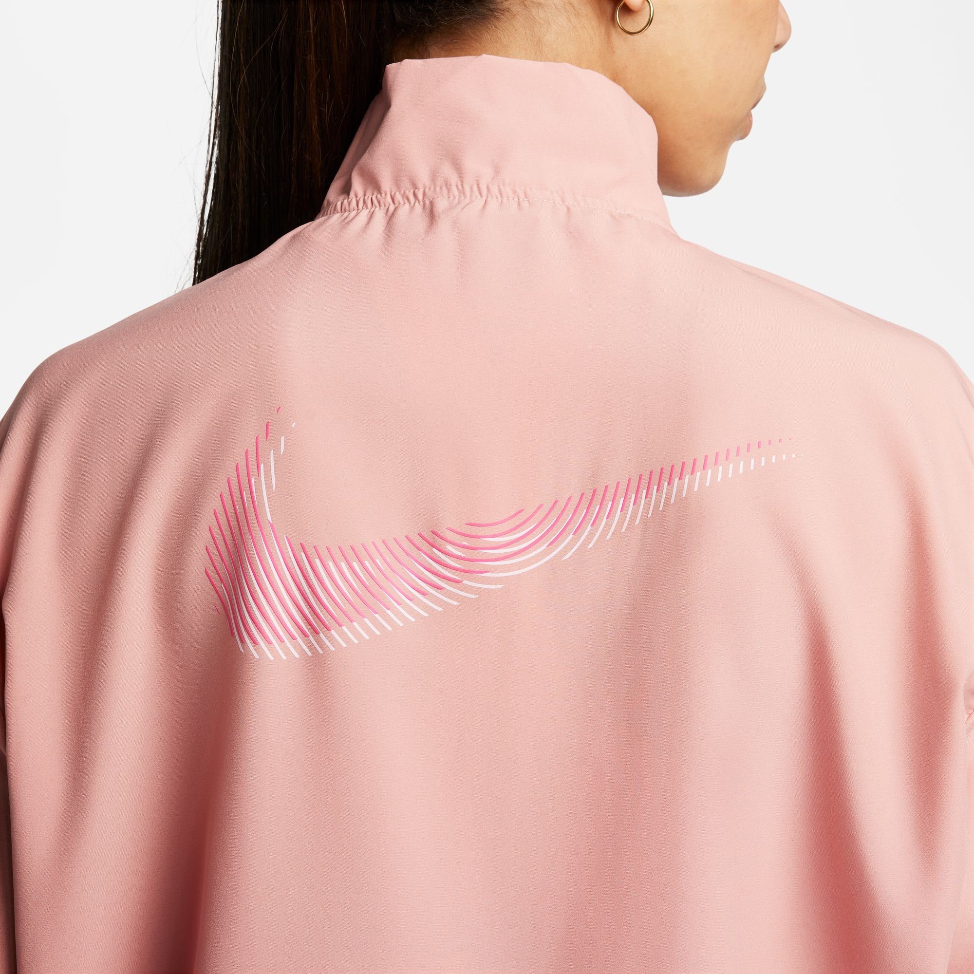 WOMEN'S RED STARDUST/FIERCE JACKET Laufjacke DRI-FIT PINK SWOOSH Nike