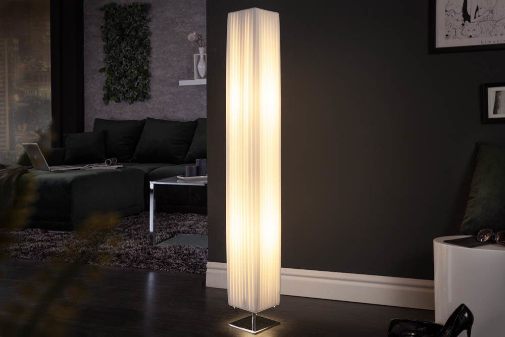 riess-ambiente Stehlampe PARIS 120cm weiß / silber, ohne Leuchtmittel,  Modern Design