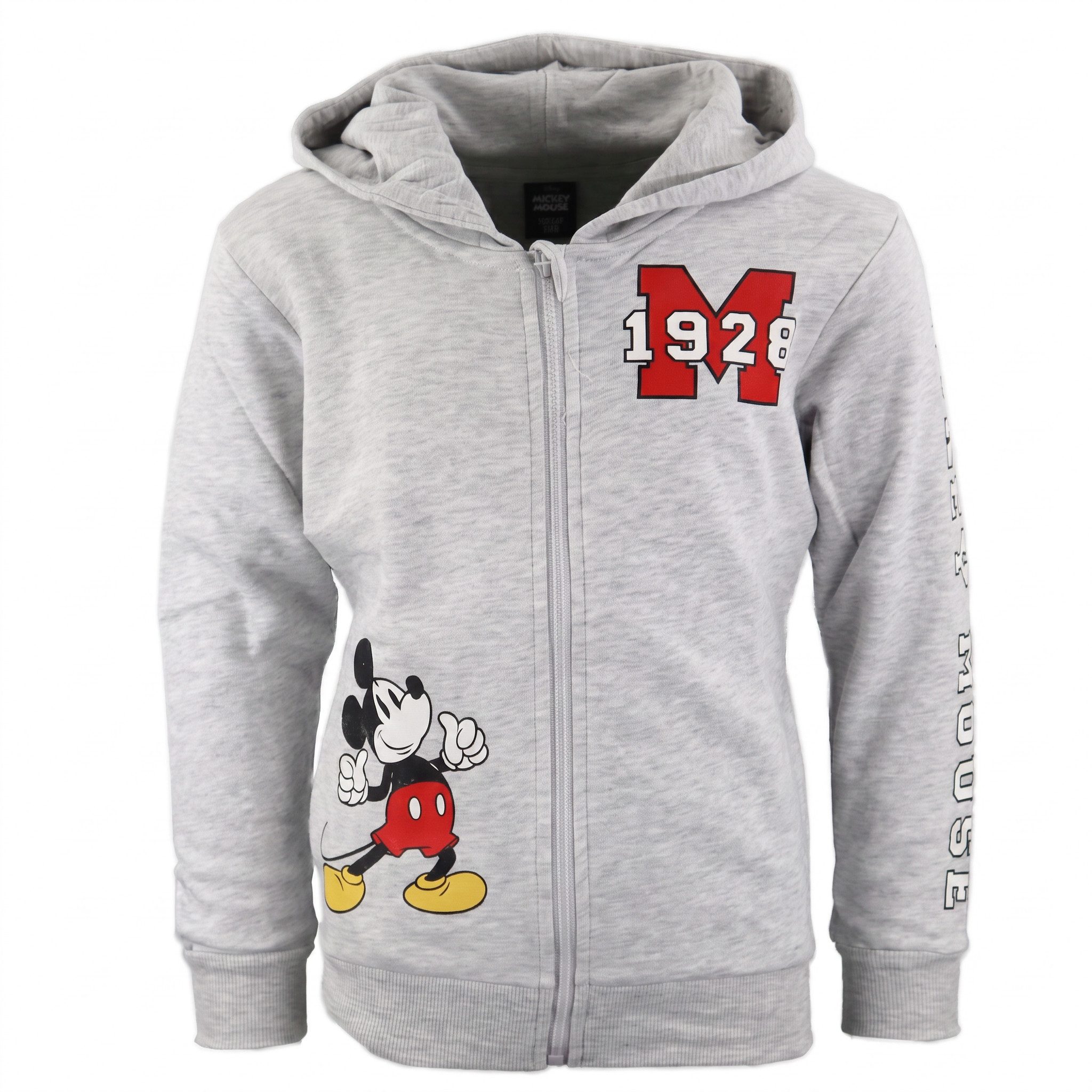 Disney Kapuzenpullover Disney Mickey Maus Kinder Jungen Reißverschluss Jacke Pulli Gr. 98 bis 128