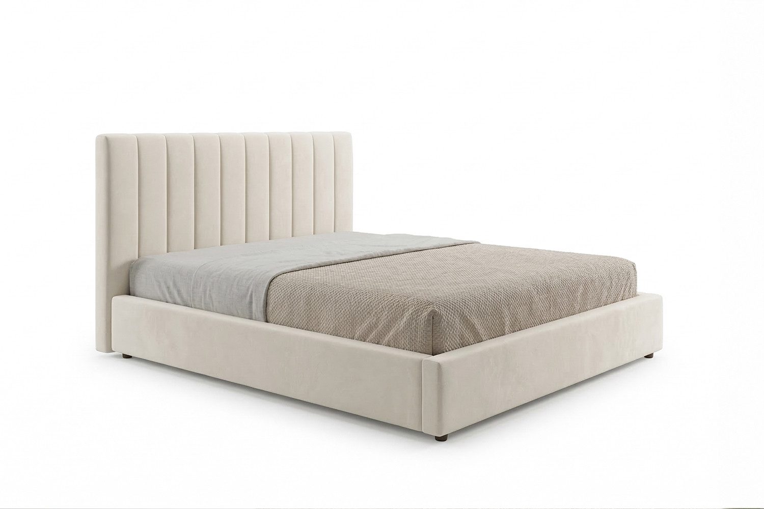 KAWOLA Polsterbett CATTURA Velvet - Modernes Design - Schlafzimmer Highlight, Inklusive Lattenrost 3-fach höhenverstellbar - Stil trifft Komfort