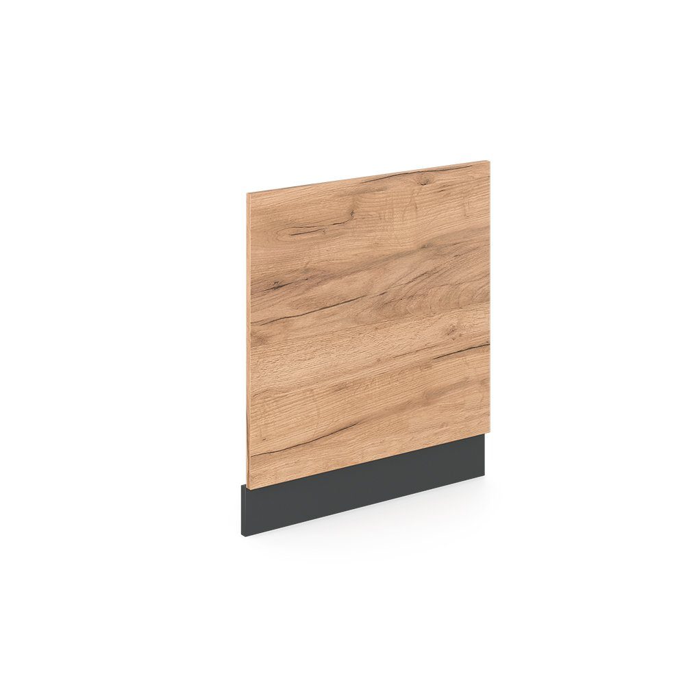 Vicco Frontblende R-Line, Goldkraft Eiche/Anthrazit, 60 cm ohne Arbeitsplatte (1 St)