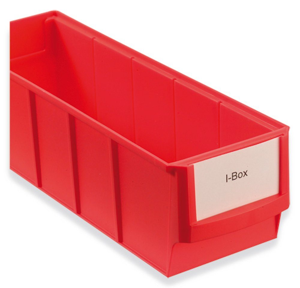 PROREGAL® Stapelbox 120x Etikett für schmale Industriebpoxen, Breite 7cm (120 St)