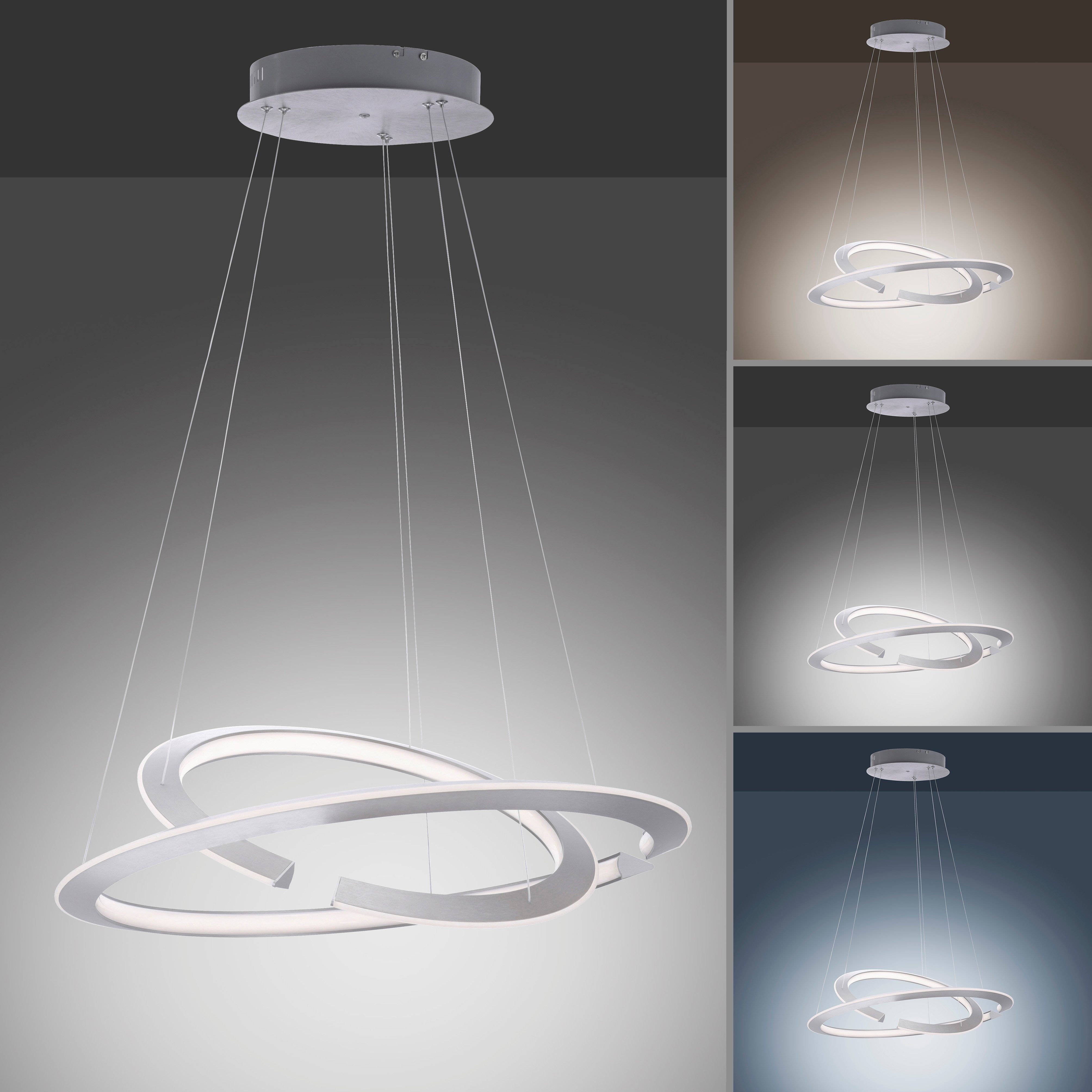 Paul Neuhaus LED Deckenleuchte CCT - - nach Fernbedienung, Infrarot Fernbedienung, integriert, Netz, Memory, ALESSA, Trennung kaltweiß, Dimmfunktion, warmweiß über vom LED inkl., fest LED