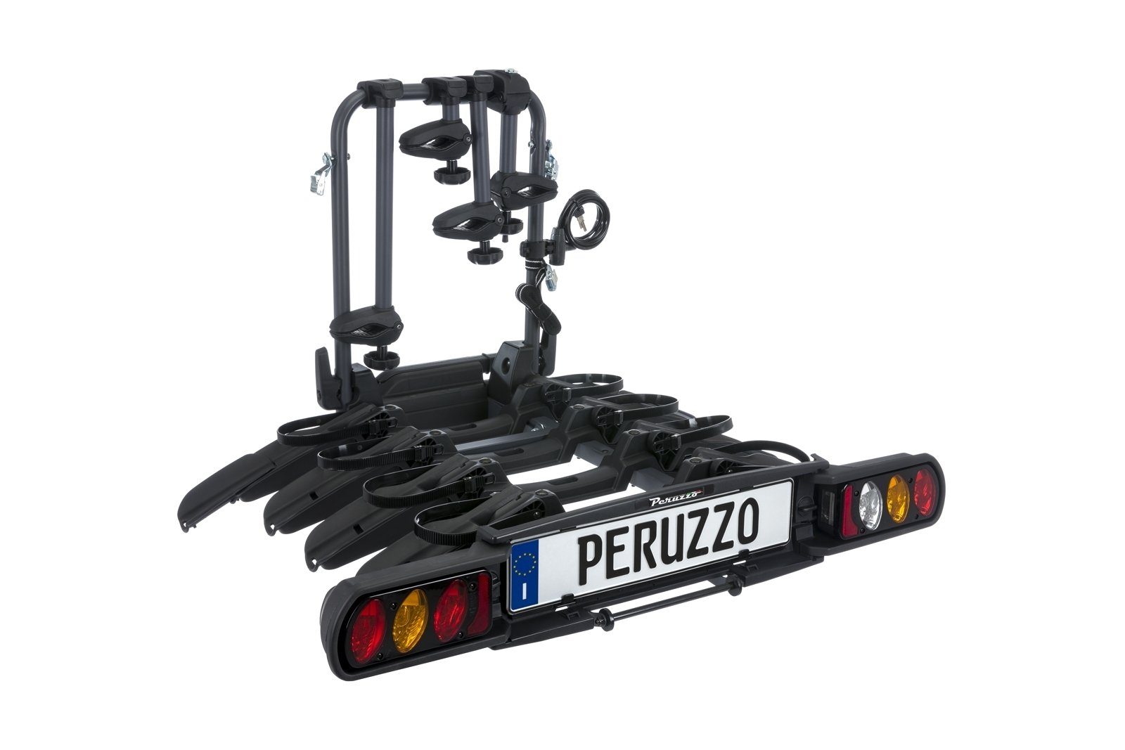 Peruzzo PURE Bikes fuer 4 PERUZZO Kupplungsfahrradträger INSTINCT Fahrradträger