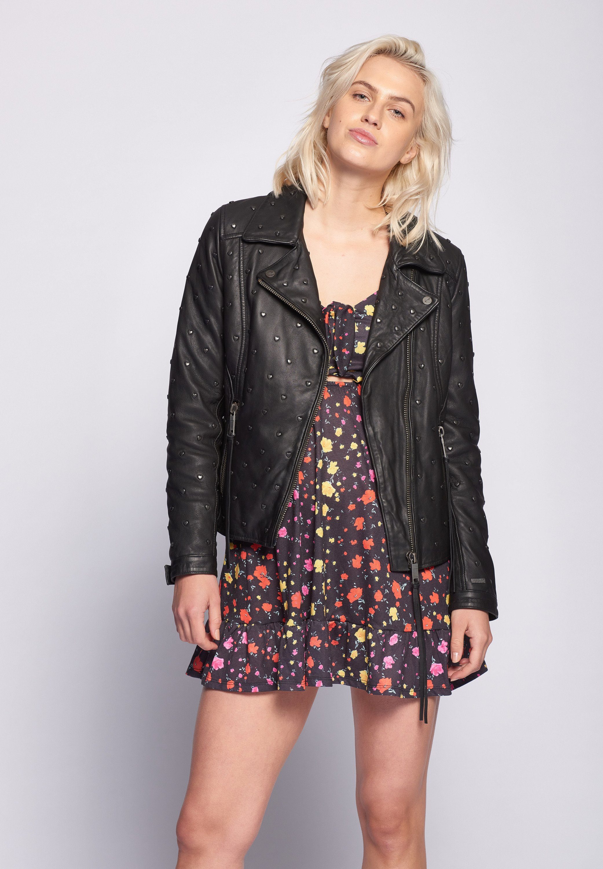 Maze Lederjacke Heart günstig online kaufen