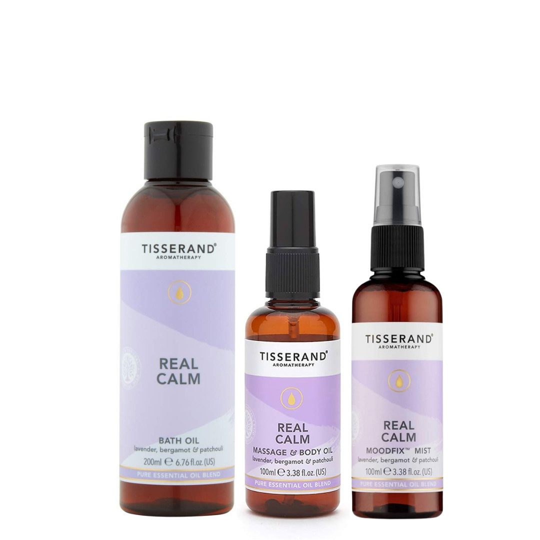 Tisserand Aromatherapy Körperpflegemittel Real Calm Set, 3-tlg.