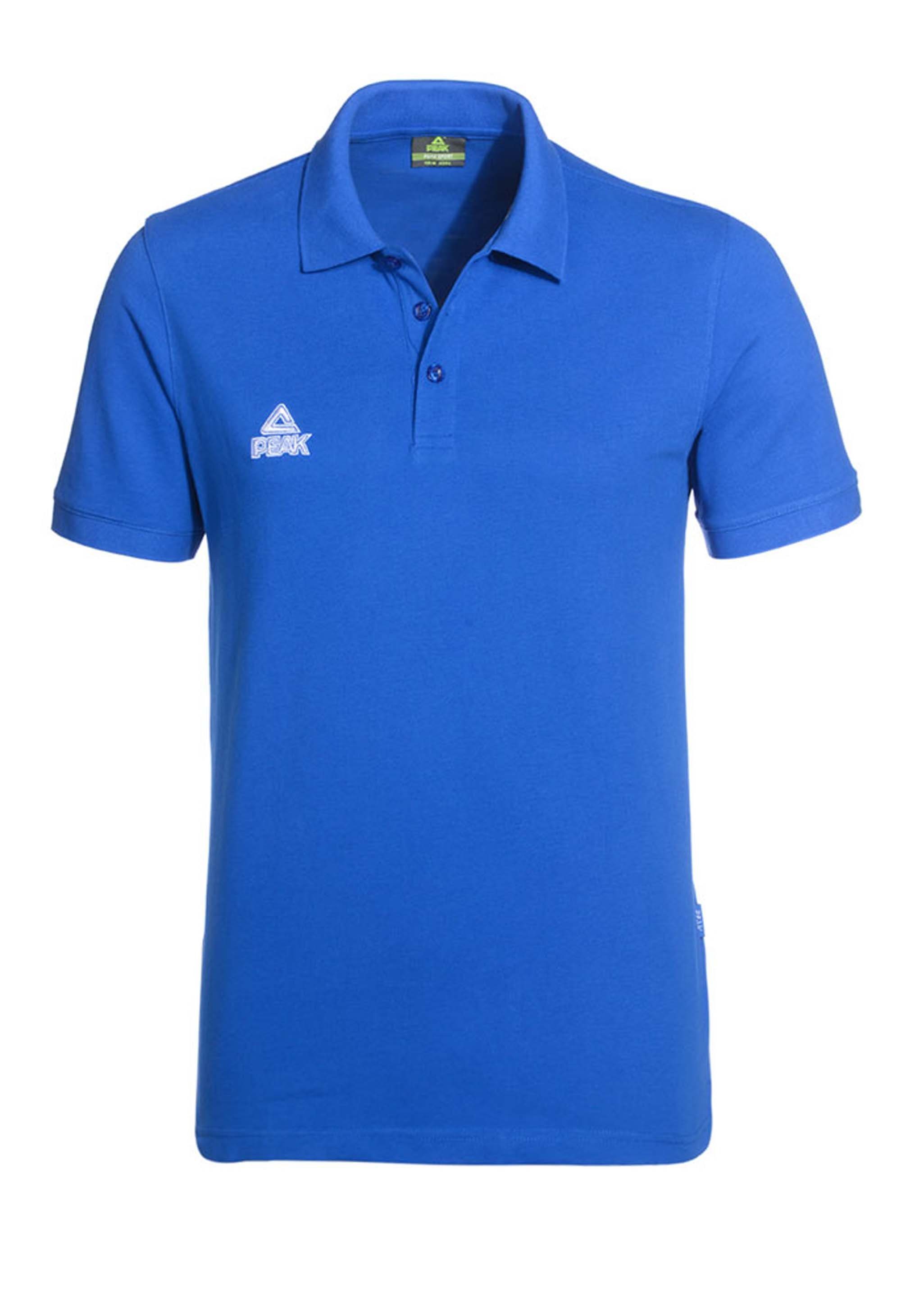 PEAK Poloshirt elegant (1-tlg) mit dezenter Logo-Stickerei