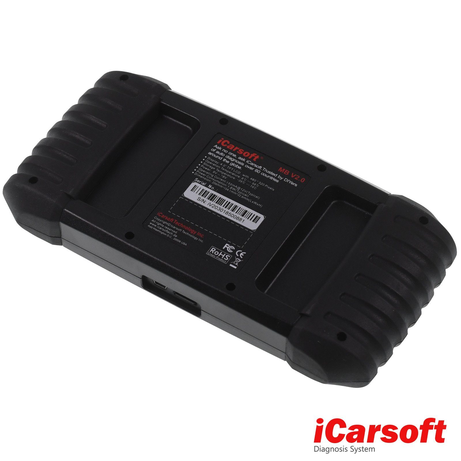 iCarsoft OBD2-Diagnosegerät MB V2.0 Auslesen, Wartung und Service für Mercedes, Sprinter, Smart