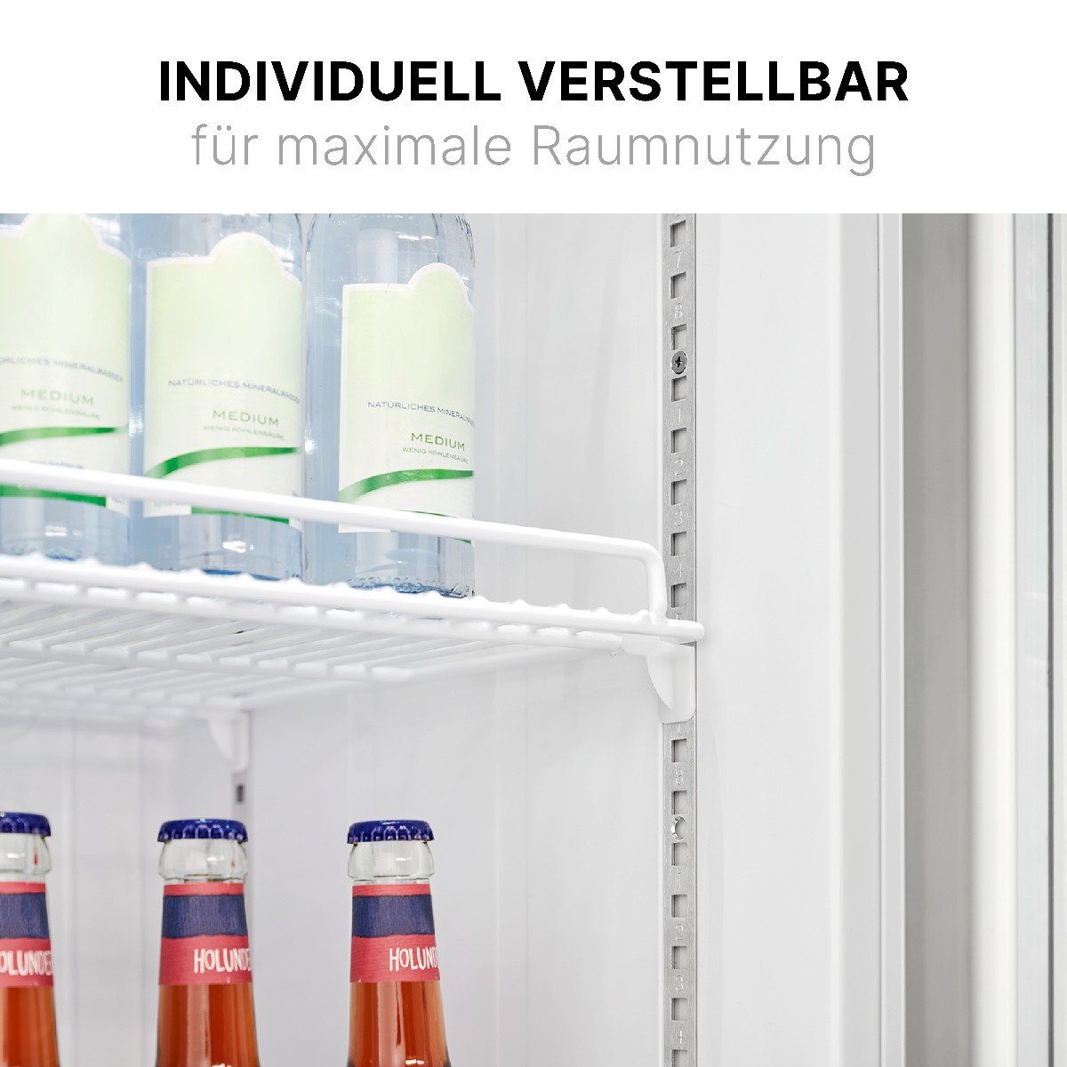 BOMANN Getränkekühlschrank KG 7351, 194.5 cm hoch, 59.5 cm breit, Getränkekühlschrank abschließbar, 6 Ablagen