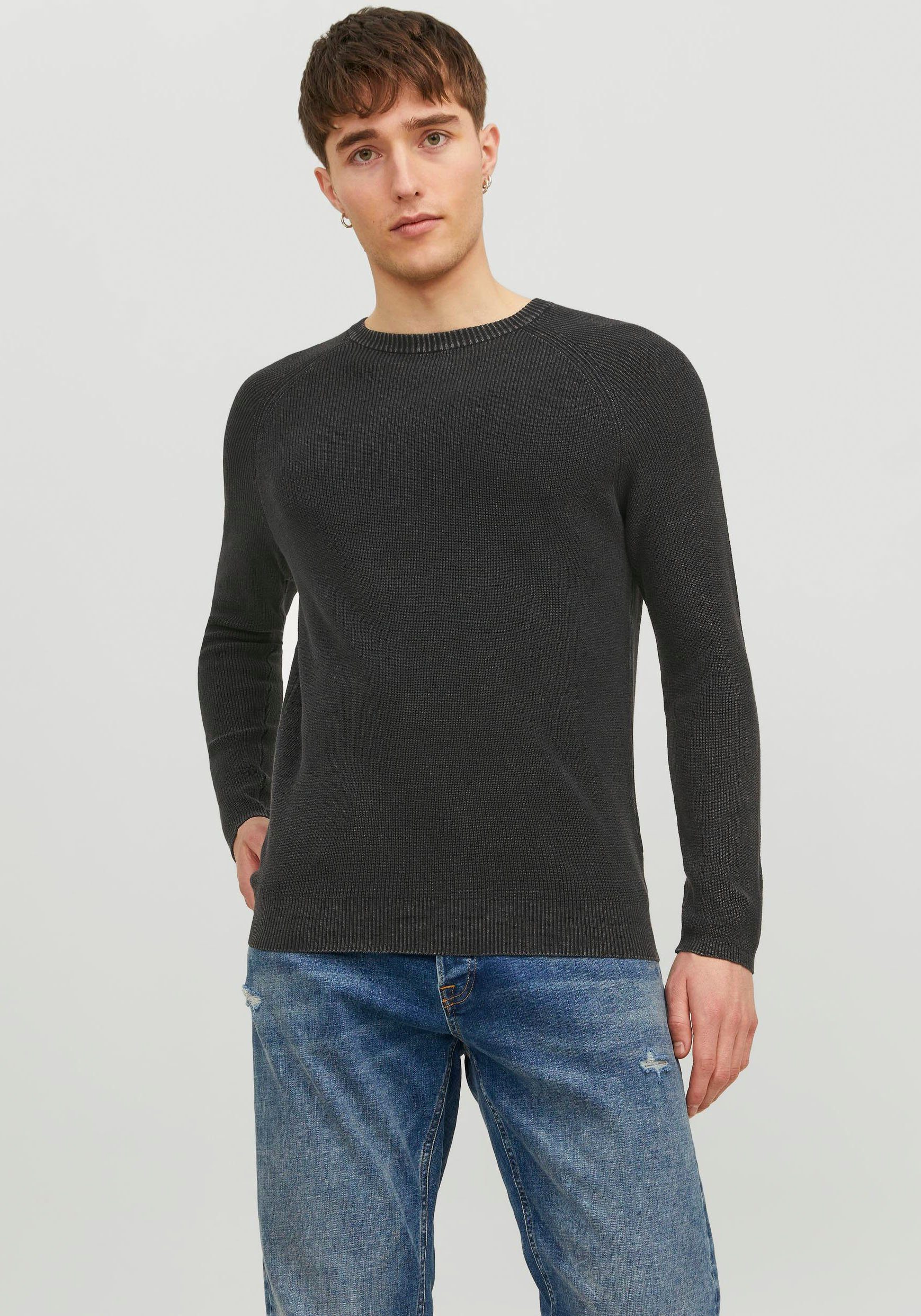 Jack & Jones Rundhalspullover JJEMATT KNIT günstig online kaufen