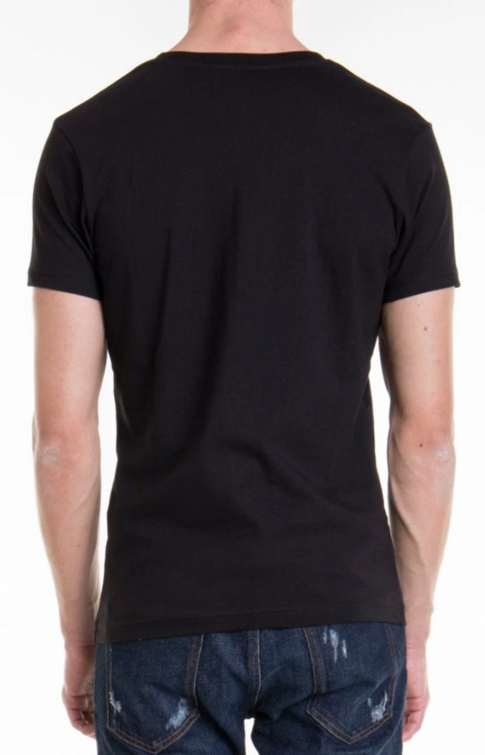 Philip Plein T-Shirt Herren V-Neck Retro Slim fit in bedruckter PP Geschenk günstig online kaufen