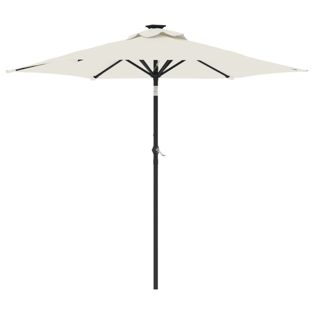 vidaXL Sonnenschirm Sonnenschirm mit Stahlmast Weiß günstig online kaufen