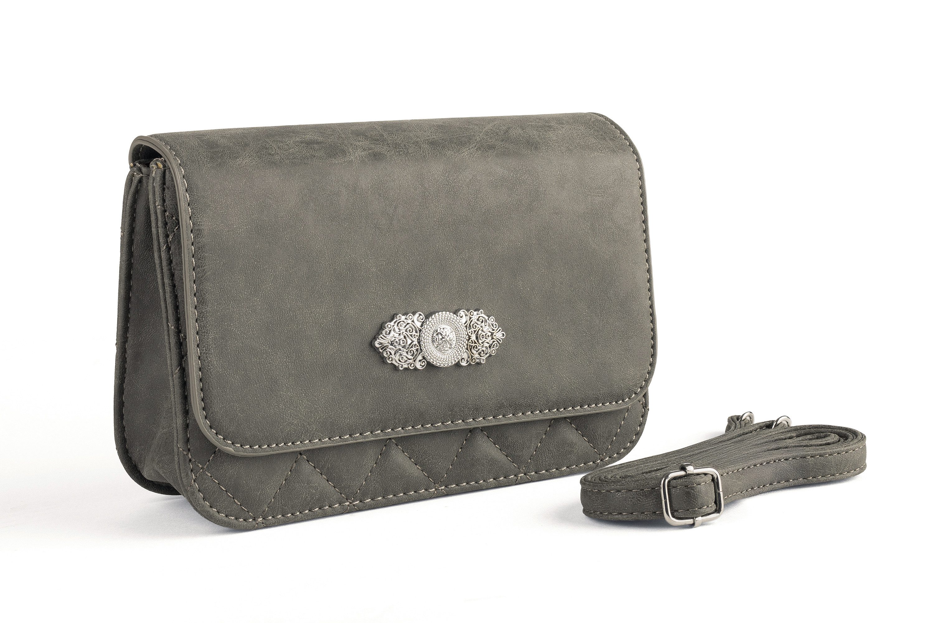 Der Trachtler Trachtentasche Damen Dirndltasche mit Zierteil, - stilvolles Trachten-Accessoire