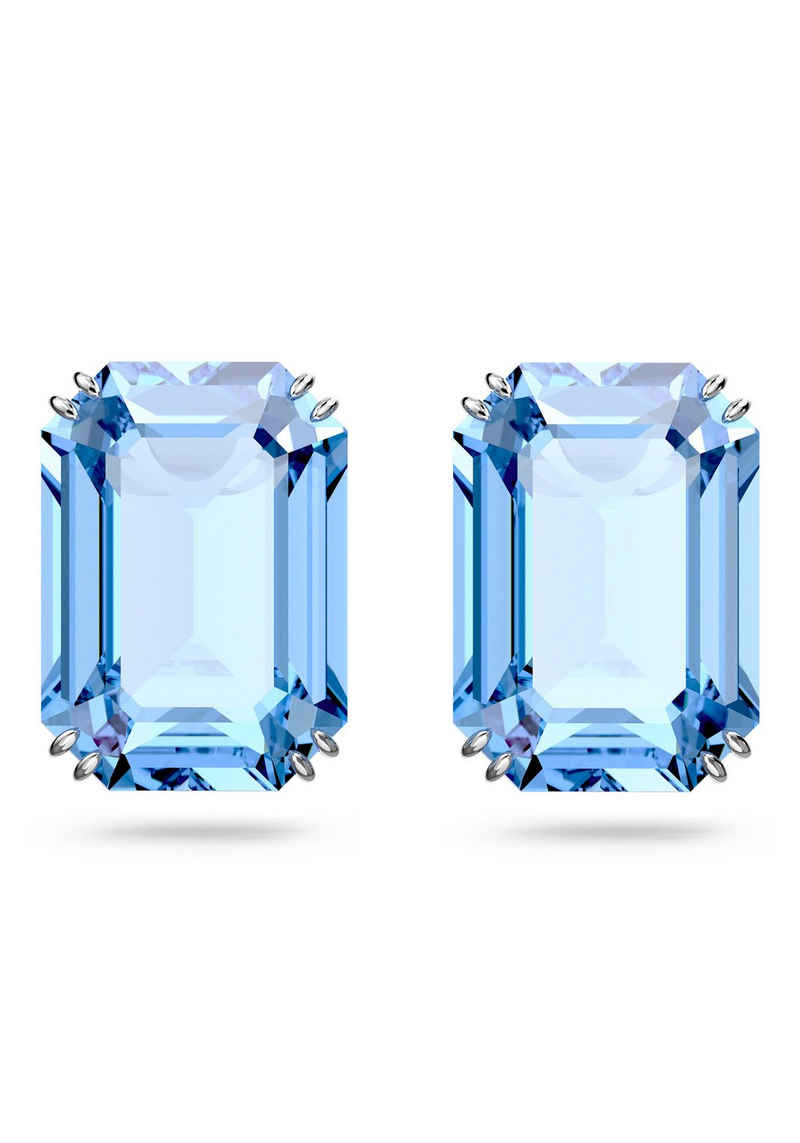 Swarovski Paar Ohrstecker Millenia, Kristalle mit Oktagonschliff, 5614935, mit Swarovski® Kristall