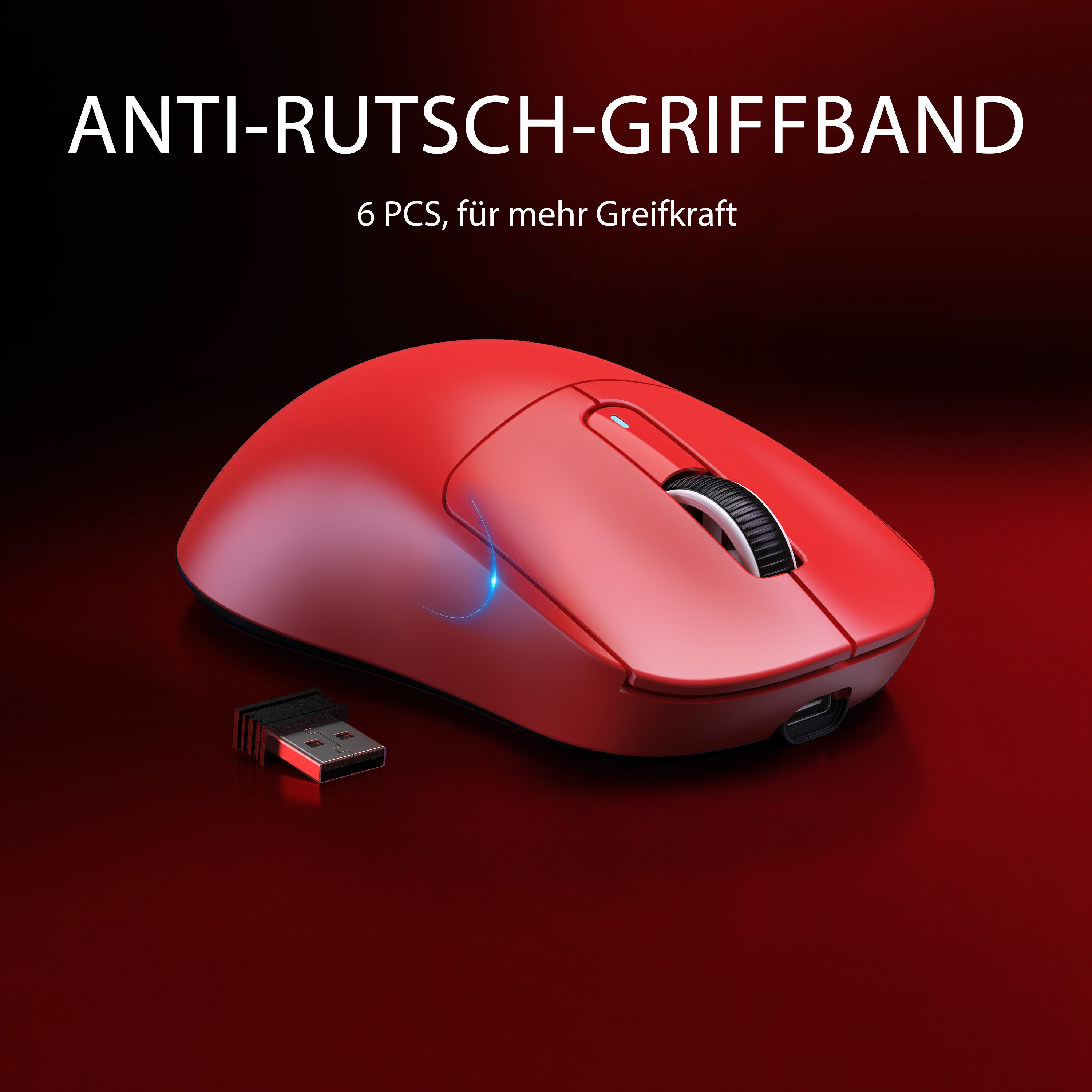 ATTACK SHARK X3 Kabellose Gaming-Maus, 49g Ultraleicht, PAW3395 Gaming-Maus (2.4G, Bluetooth, kabelgebunden, 200H)