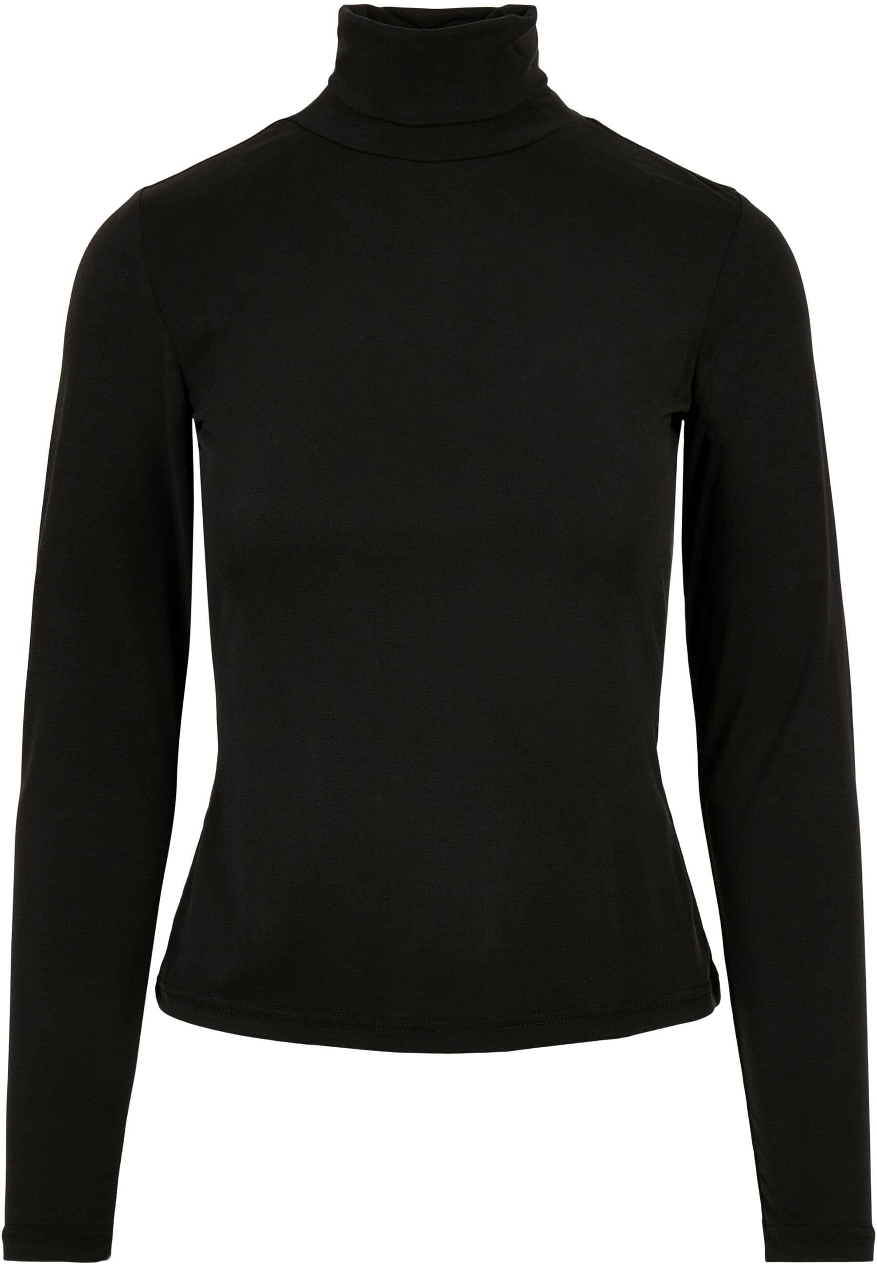 URBAN CLASSICS Langarmshirt Urban Classics Damen Ladies Modal Turtleneck Longsleeve (1-tlg)