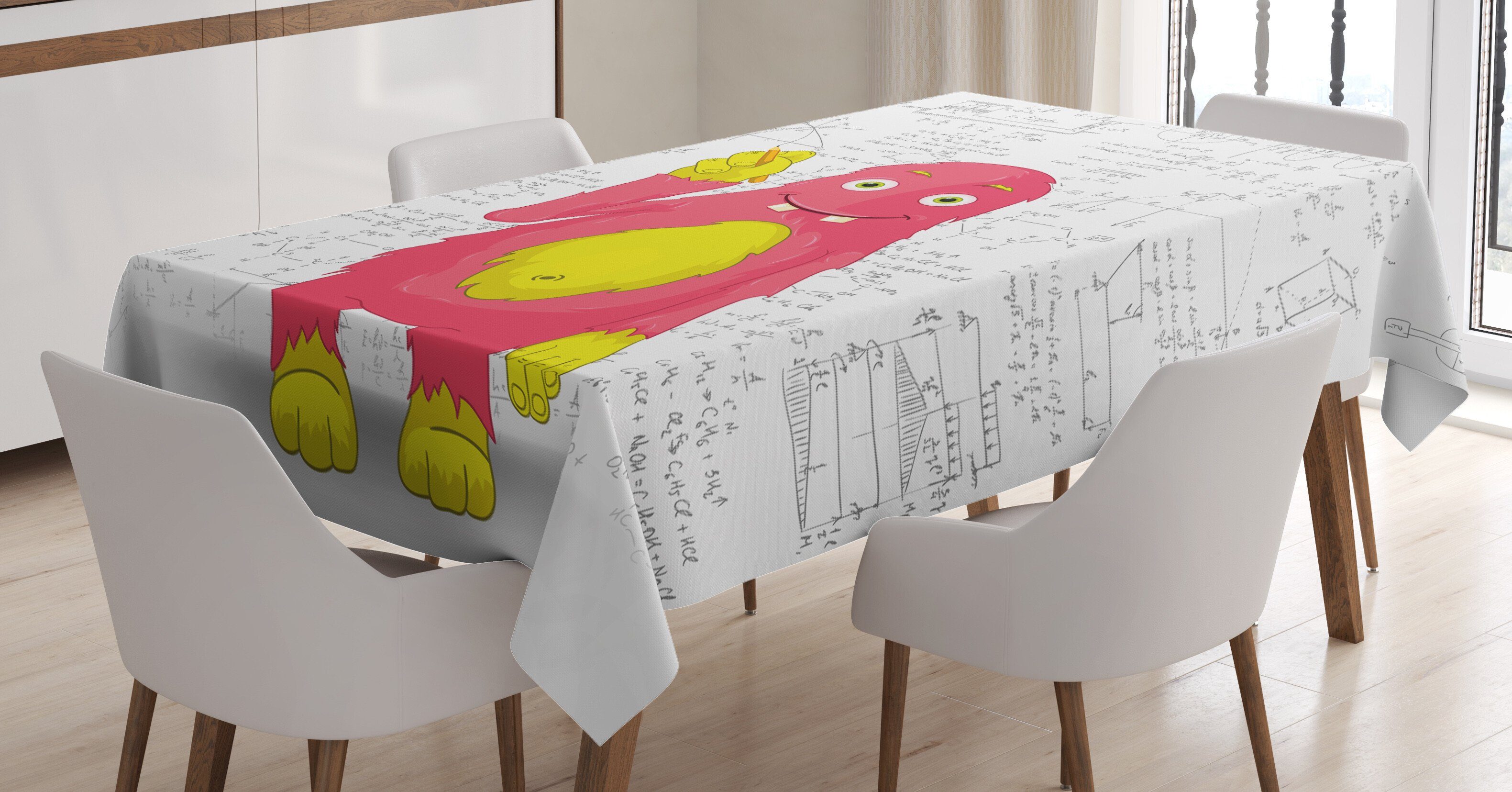 Farbfest Smart-Monster Bereich den Waschbar Klare Für Tischdecke geeignet Lustige Farben, Außen Schule Abakuhaus