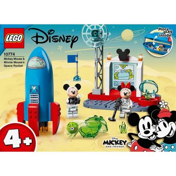 LEGO® Konstruktionsspielsteine LEGO 10774 Mickey and Friends Mickys und Minnies Weltraumrakete, (Set)