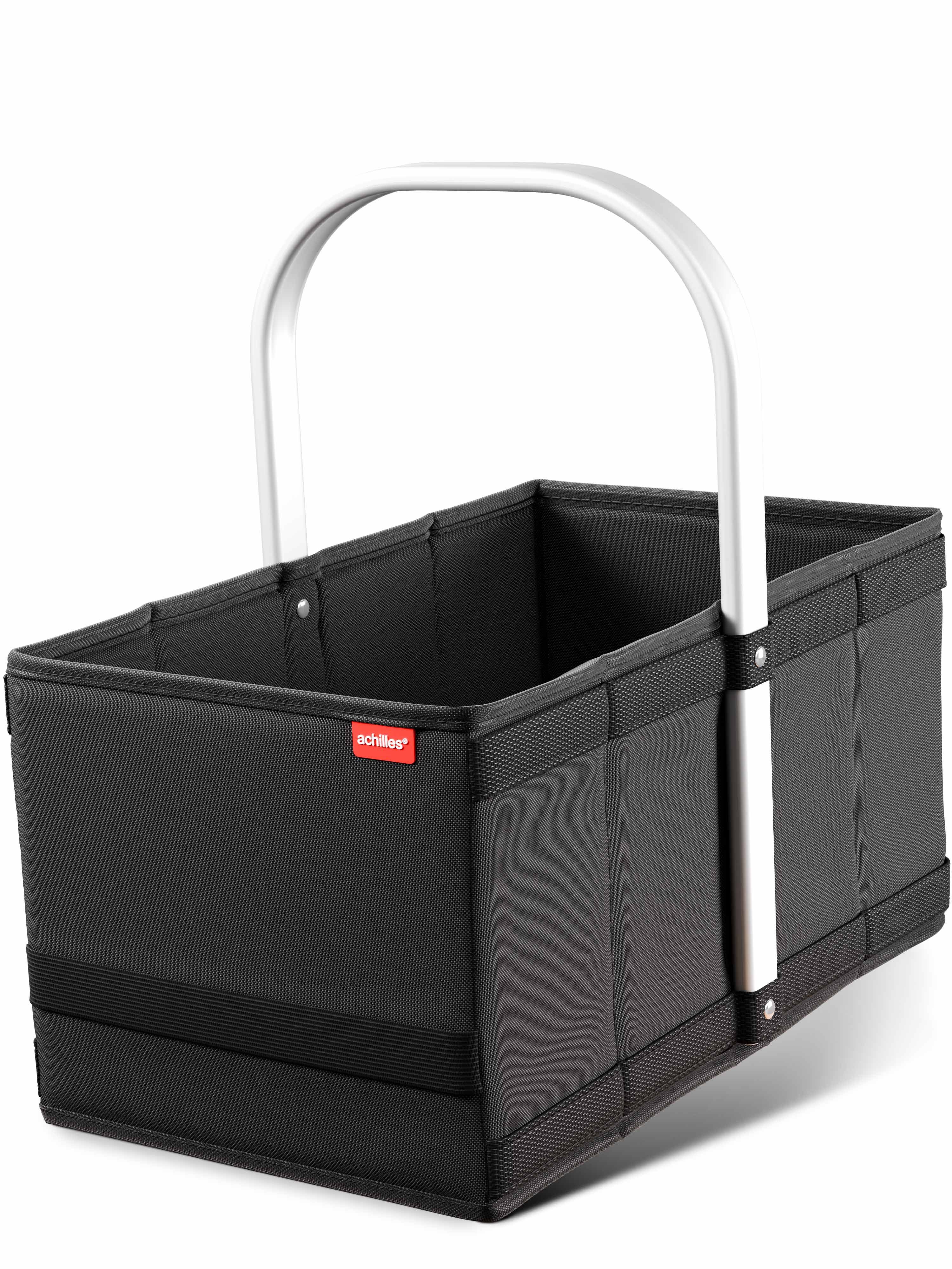 achilles Einkaufskorb Handle-Box Einkaufs-Korb mit Aluminium Griff Faltbarer Shopper