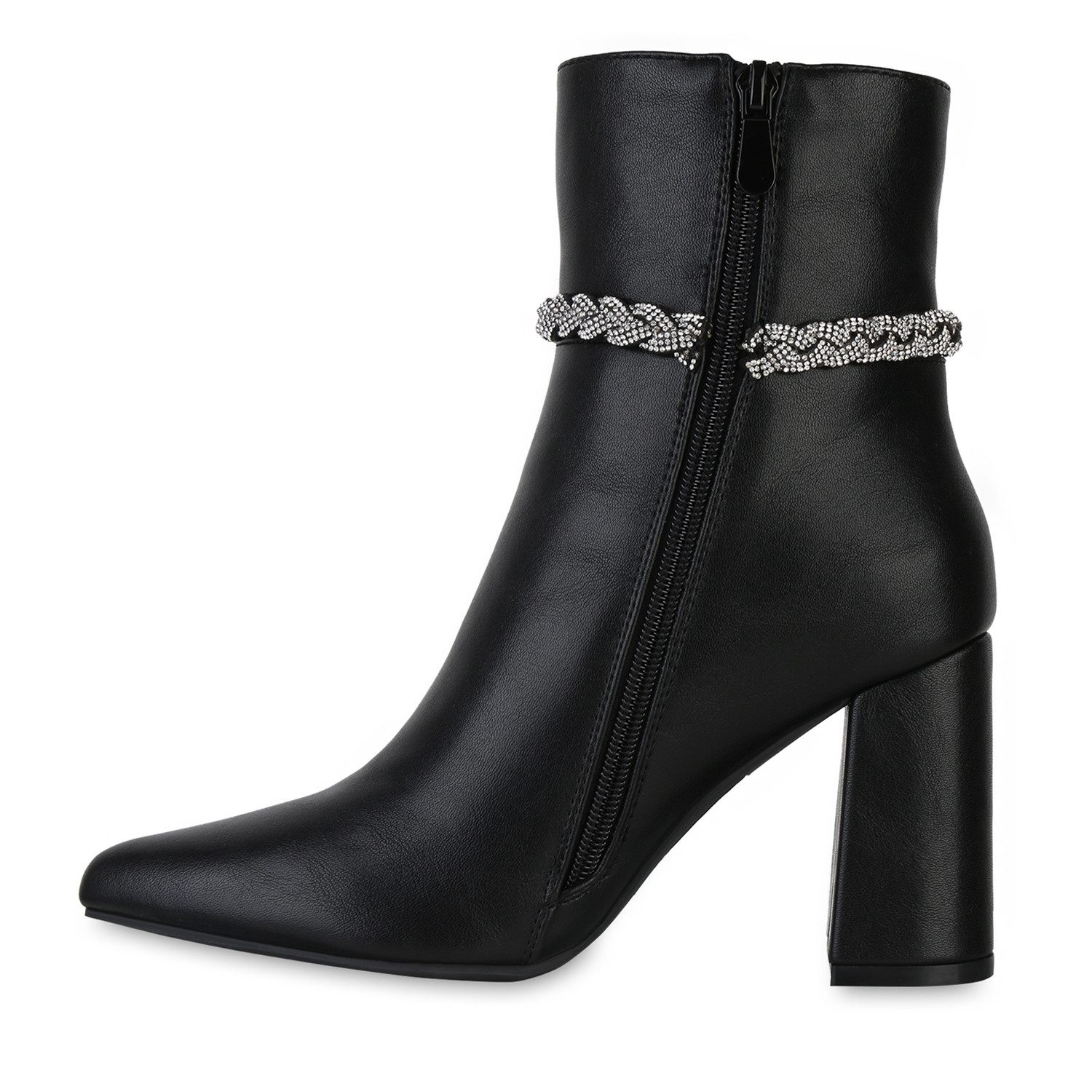 VAN HILL 841318 Stiefelette Damen Leicht Gefüttert Klassische Stiefeletten günstig online kaufen