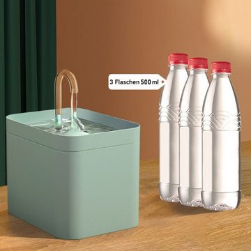 Kpaloft Trinkbrunnen 1.5 L, Trinkautomat, Katzen Wasserspender, superleise 1.5 l, automatische Wassertrinkschalen